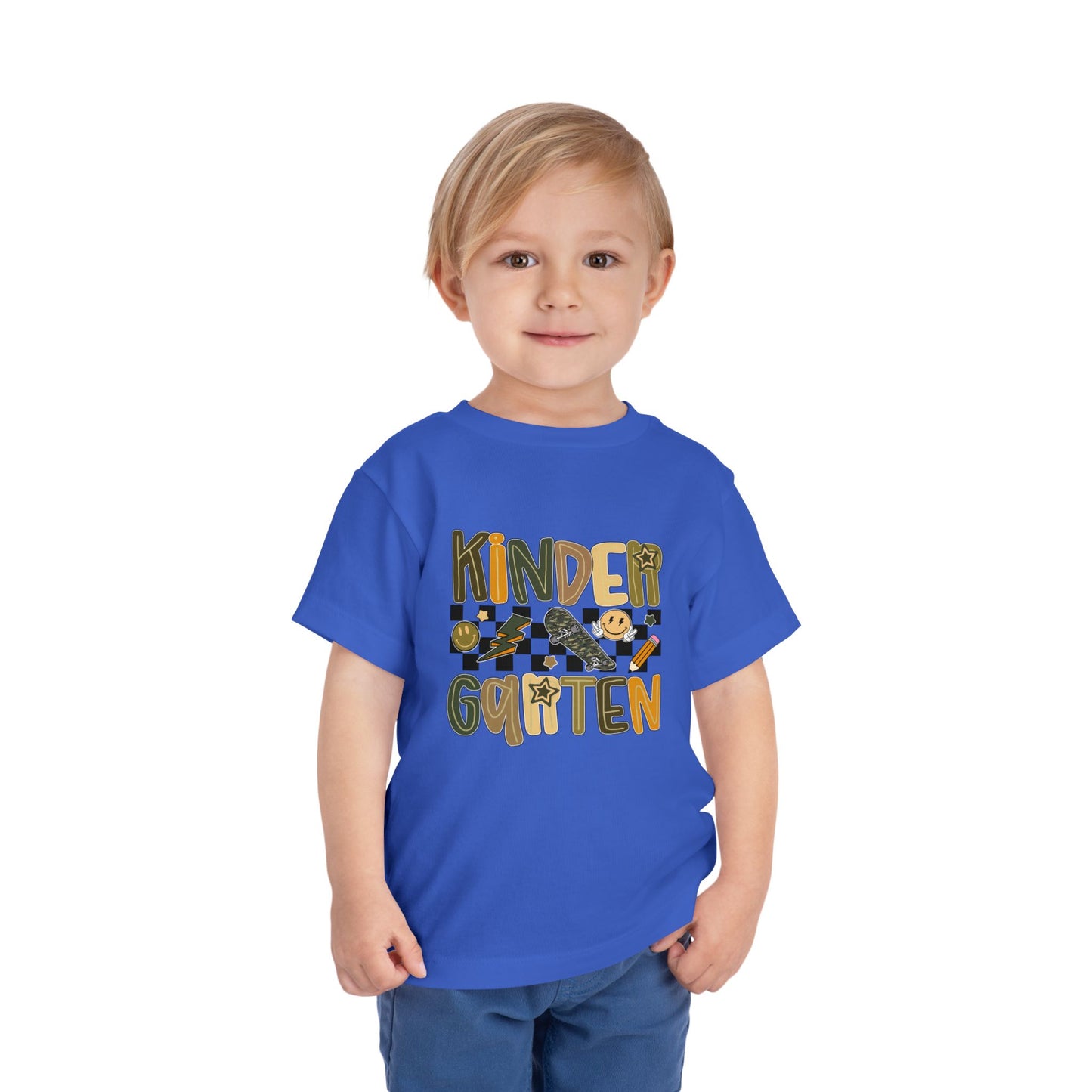 Kindergarten Vibes Toddler Tee, Cute Kids Shirt, Back to School Outfit, Fun Children’s Apparel, Birthday Gift