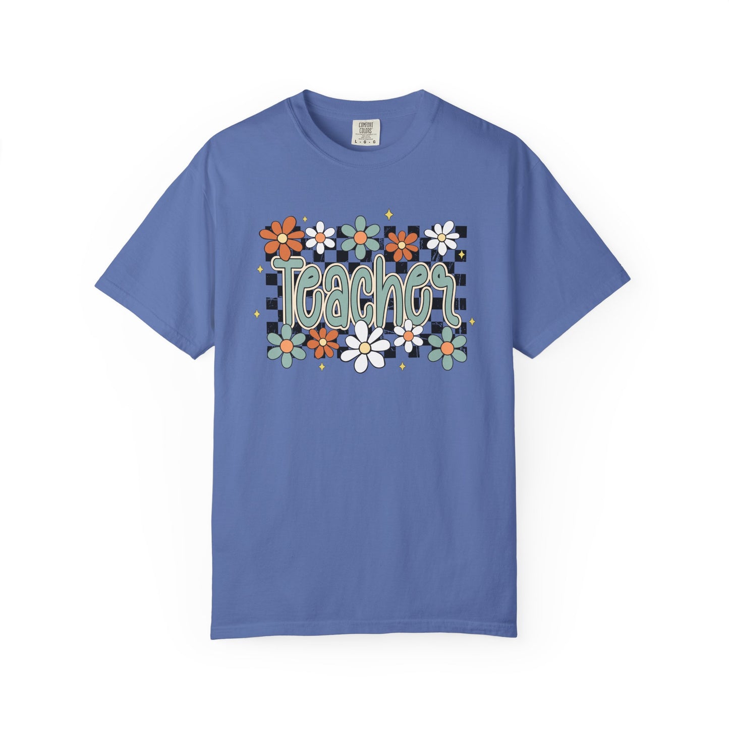 Retro Teacher Floral T-shirt, Vintage Botanical Tee, Teacher Appreciation Gift, Flower Print Shirt