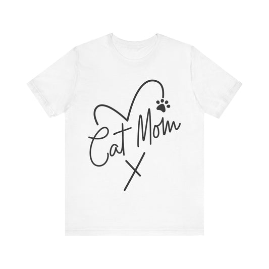 Cat Mom Short Sleeve T-Shirt