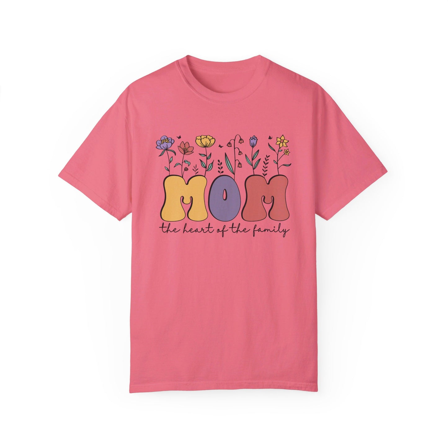 Mom the Heart of the Family Comfort Colors T-shirt