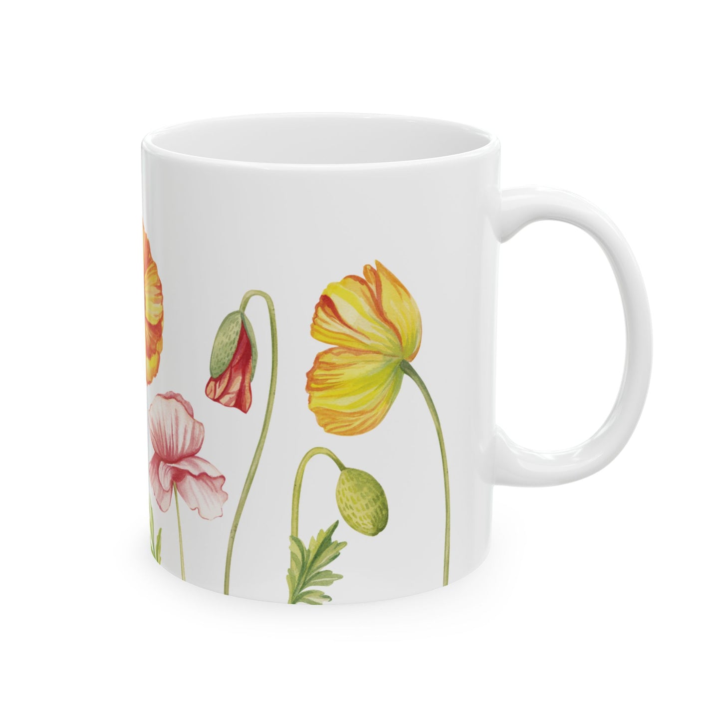 Flower Floral Ceramic Coffee Mug 11oz