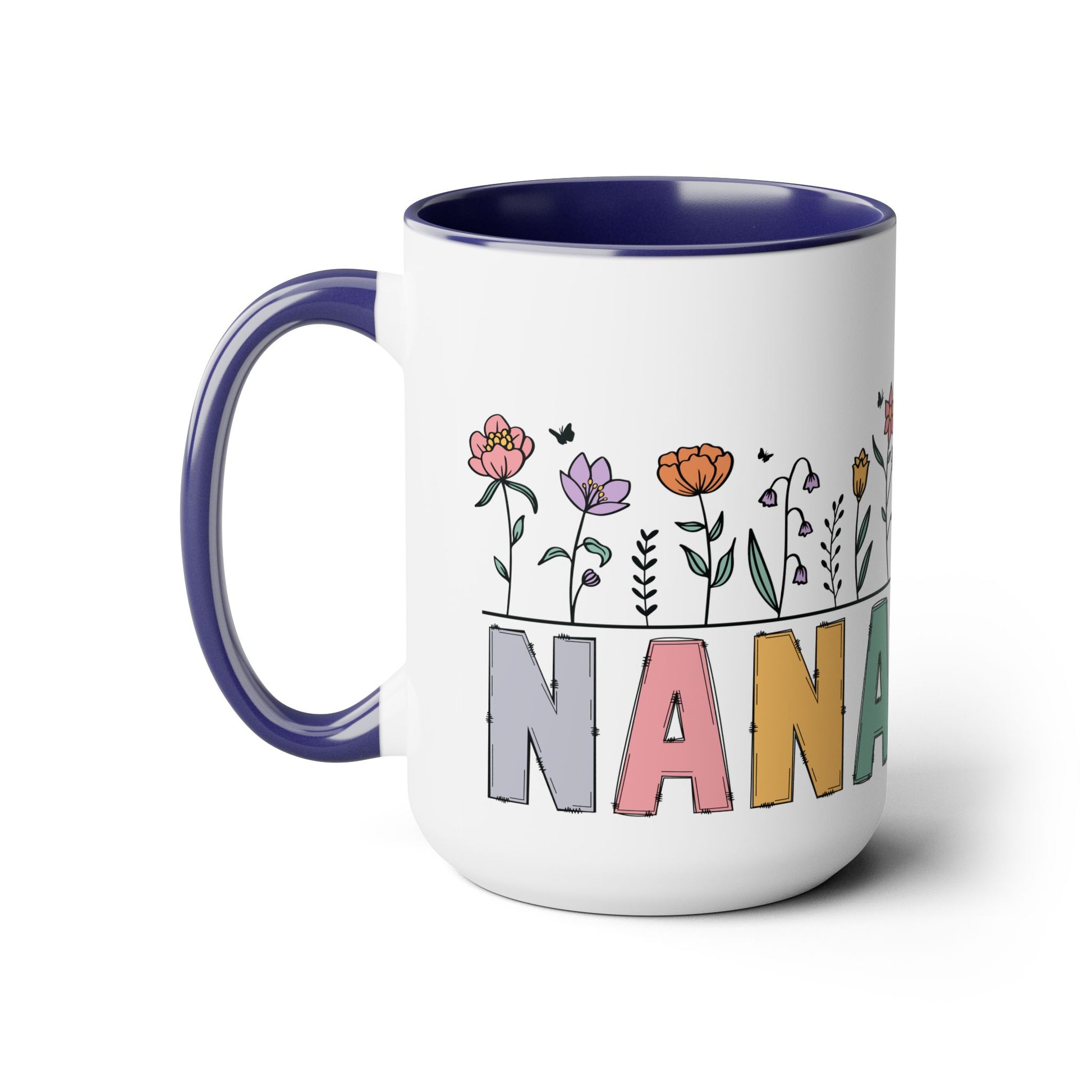 Nana Large Two-Tone Coffee Mugs, 15oz