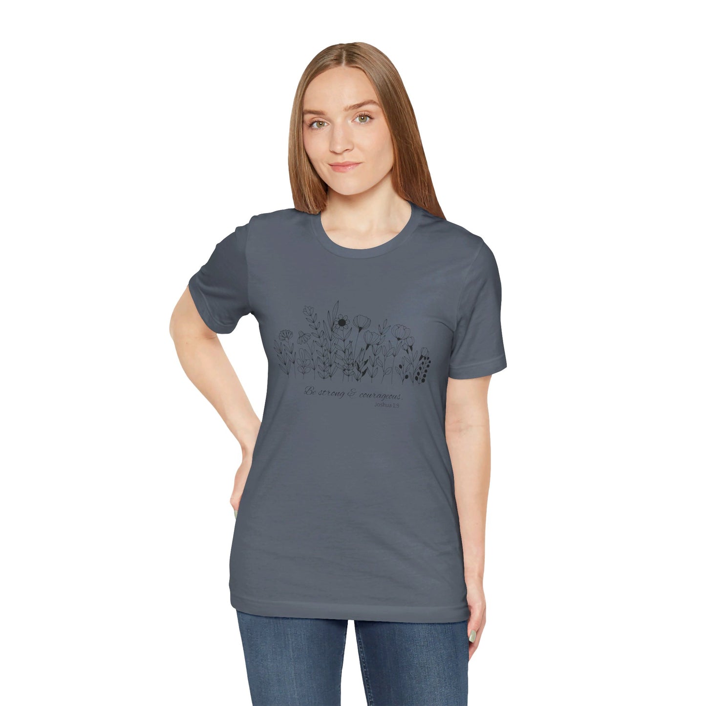 Minimalist T-Shirts, Gifts for Women, Flowers Bella Canvas, Aesthetic Tees, Floral Shirts for Women, Wild Flowers Graphic Tees Unisex