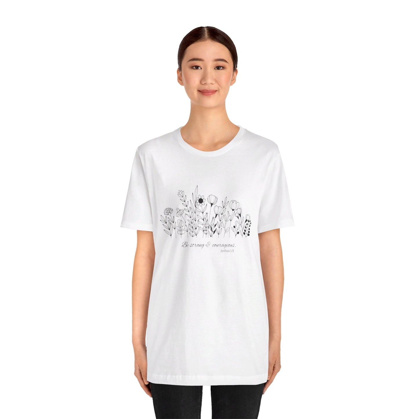 Minimalist T-Shirts, Gifts for Women, Flowers Bella Canvas, Aesthetic Tees, Floral Shirts for Women, Wild Flowers Graphic Tees Unisex