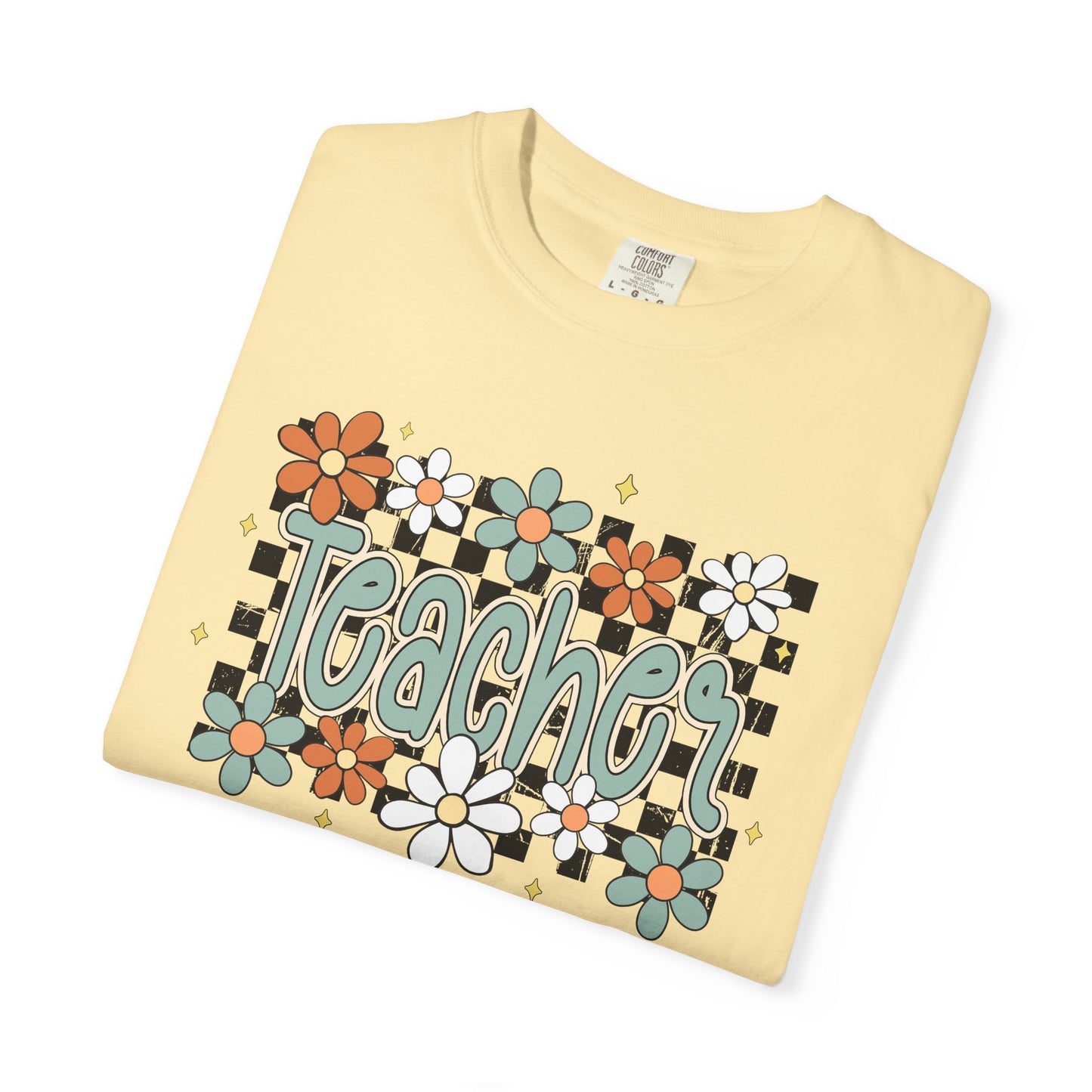 Retro Teacher Floral T-shirt, Vintage Botanical Tee, Teacher Appreciation Gift, Flower Print Shirt