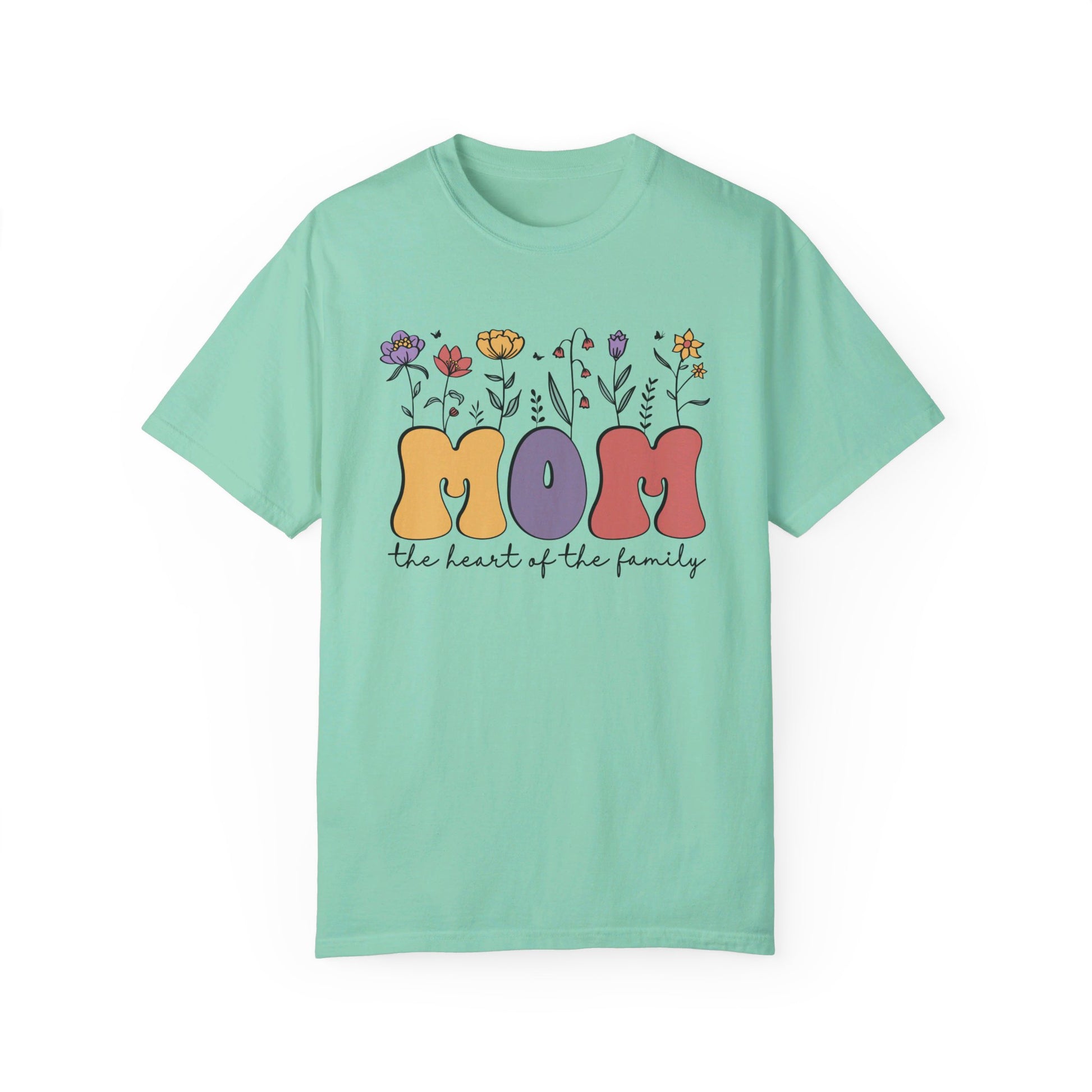 Mom the Heart of the Family Comfort Colors T-shirt