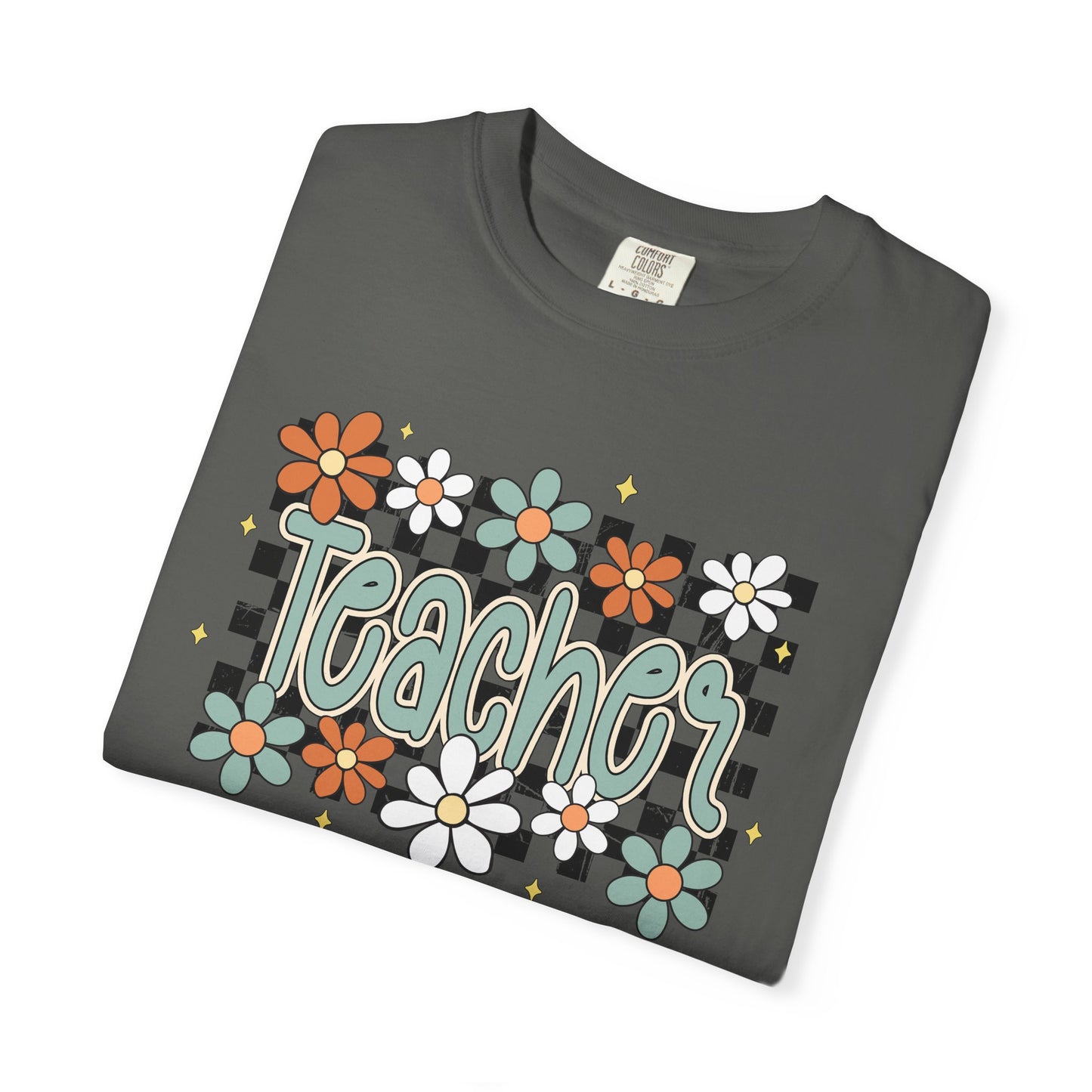 Retro Teacher Floral T-shirt, Vintage Botanical Tee, Teacher Appreciation Gift, Flower Print Shirt