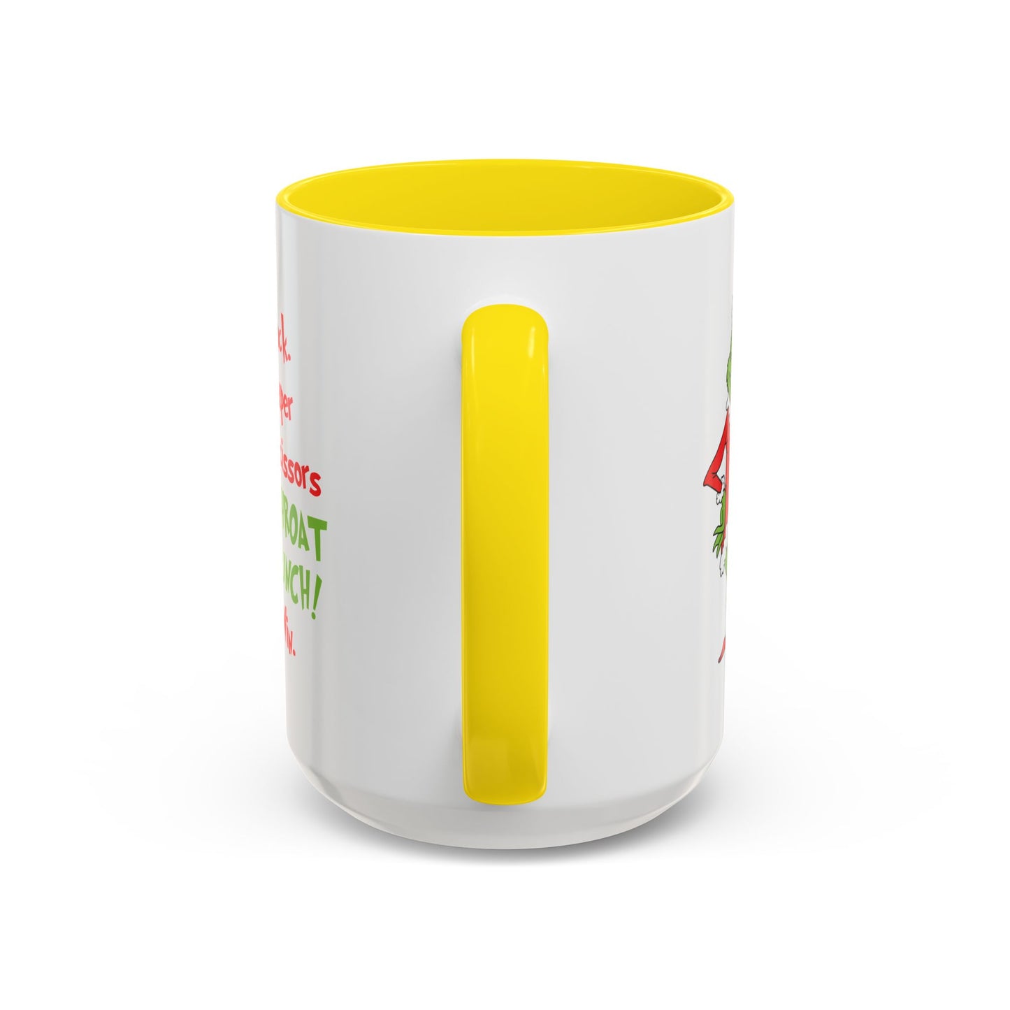 Grinch Accent Coffee Mug (11 oz) /Holiday Mug/ Holiday Coffee Mug/ Funny Holiday Mug