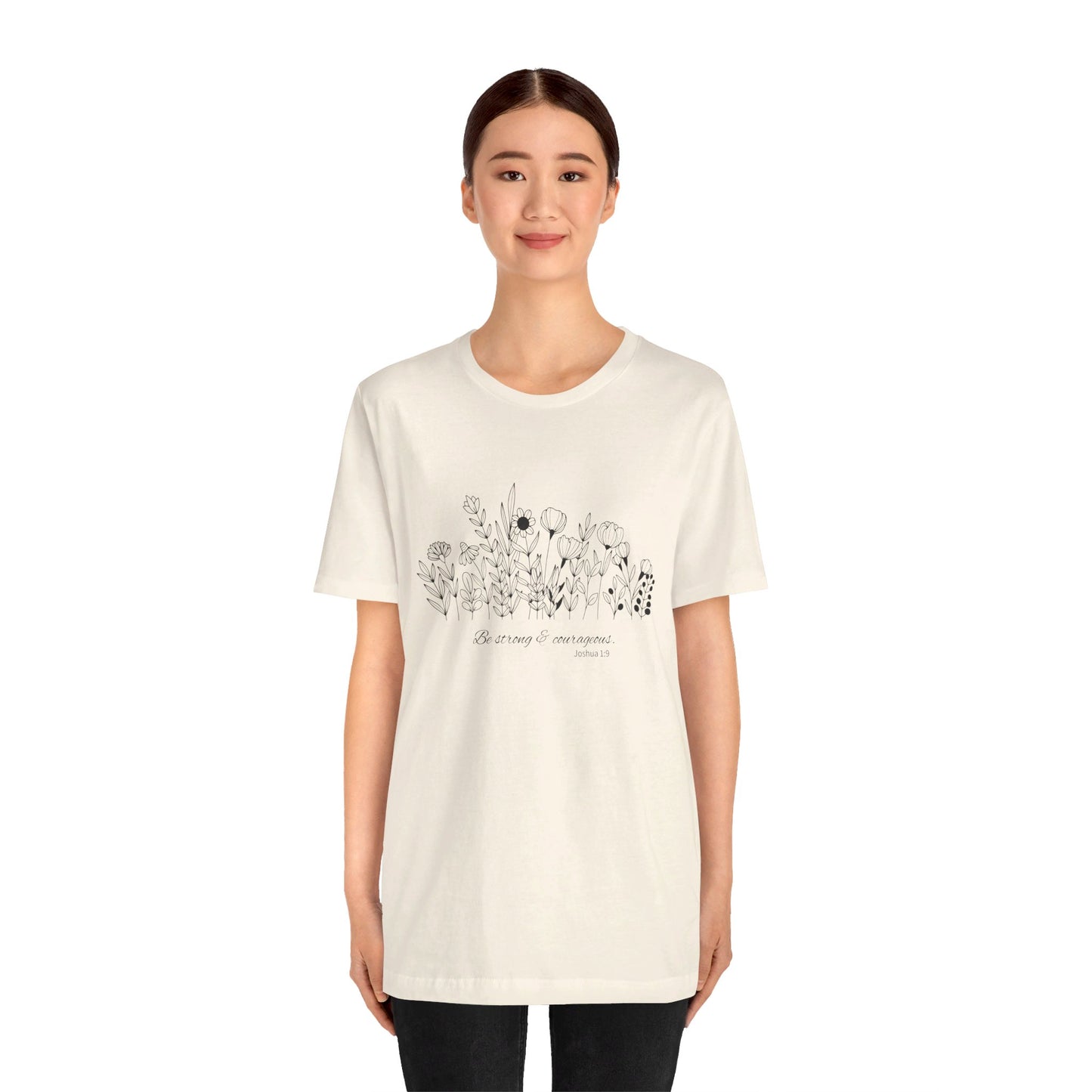 Minimalist T-Shirts, Gifts for Women, Flowers Bella Canvas, Aesthetic Tees, Floral Shirts for Women, Wild Flowers Graphic Tees Unisex