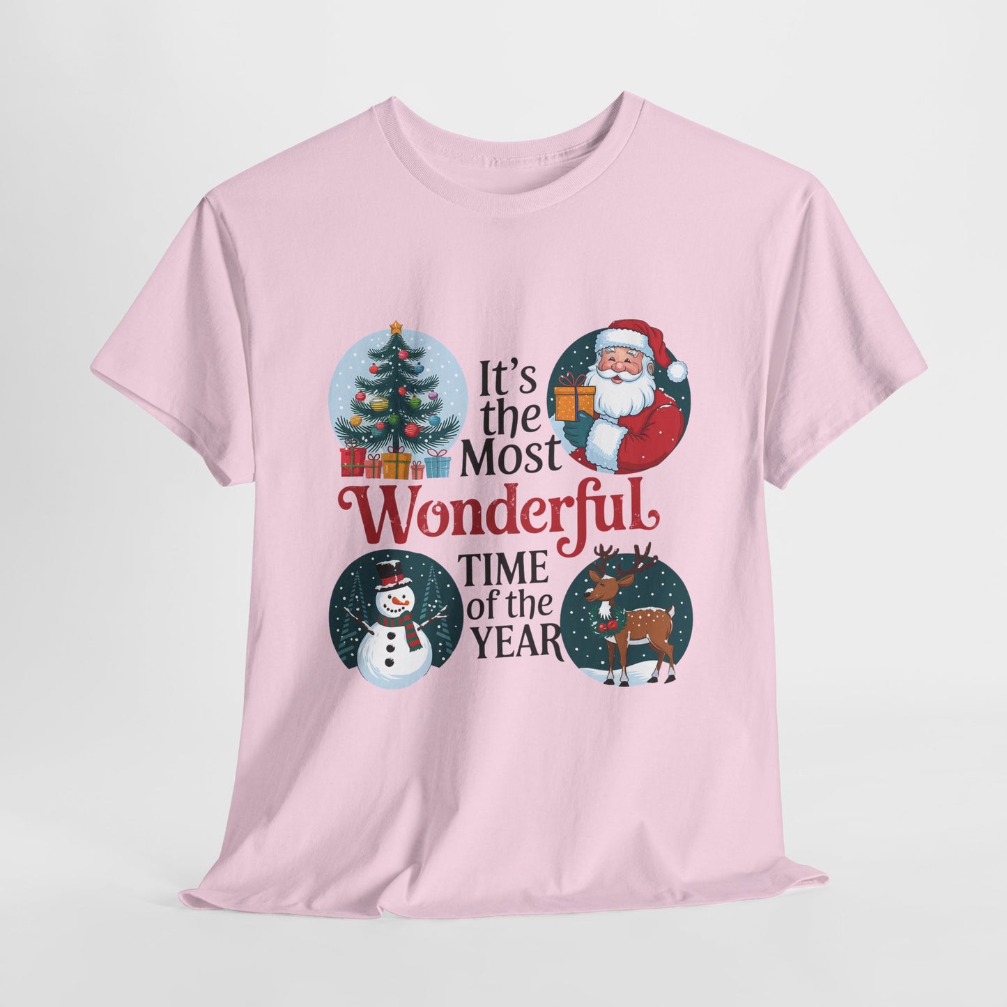 Retro Christmas Tee Unisex Heavy Cotton Tee/Retro Holiday Tee