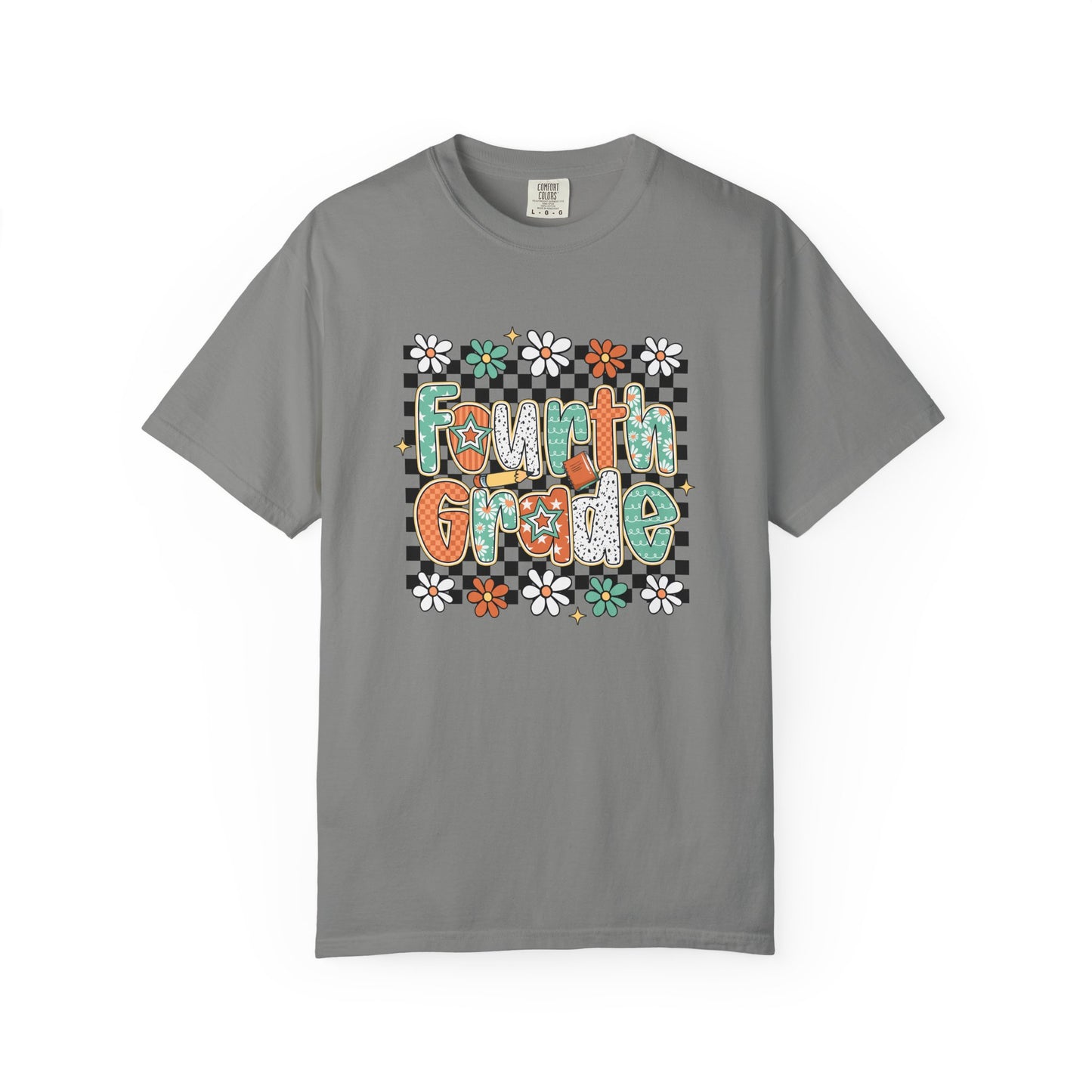 Retro Fourth Grade Teacher T-shirt, Unisex Teacher Tee, Educator Shirt, School Staff Gift, Teacher Appreciation