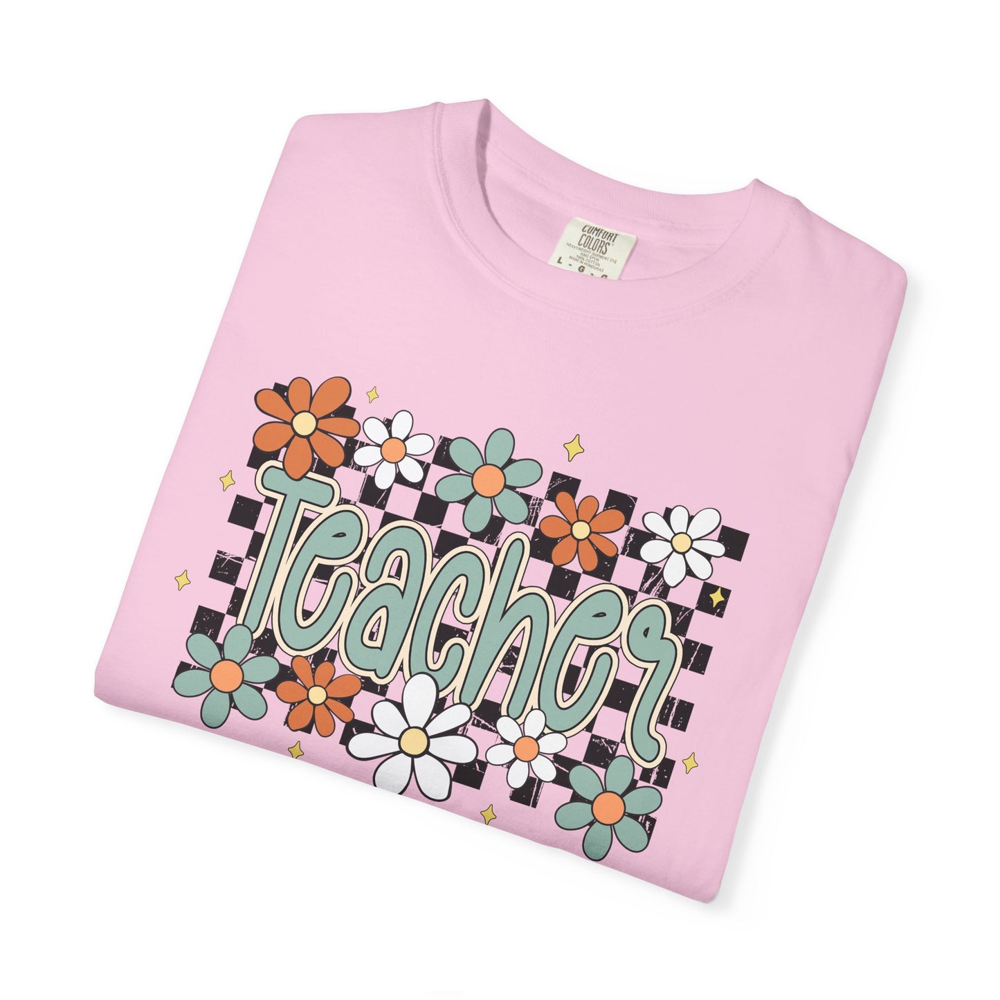Retro Teacher Floral T-shirt, Vintage Botanical Tee, Teacher Appreciation Gift, Flower Print Shirt
