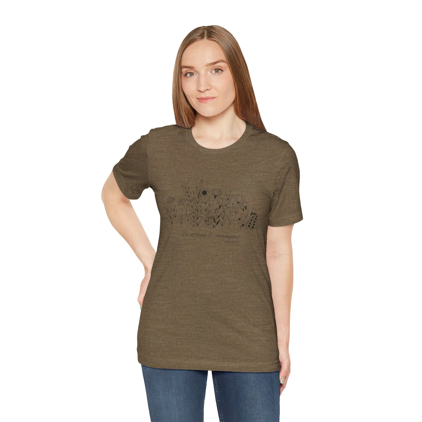 Minimalist T-Shirts, Gifts for Women, Flowers Bella Canvas, Aesthetic Tees, Floral Shirts for Women, Wild Flowers Graphic Tees Unisex
