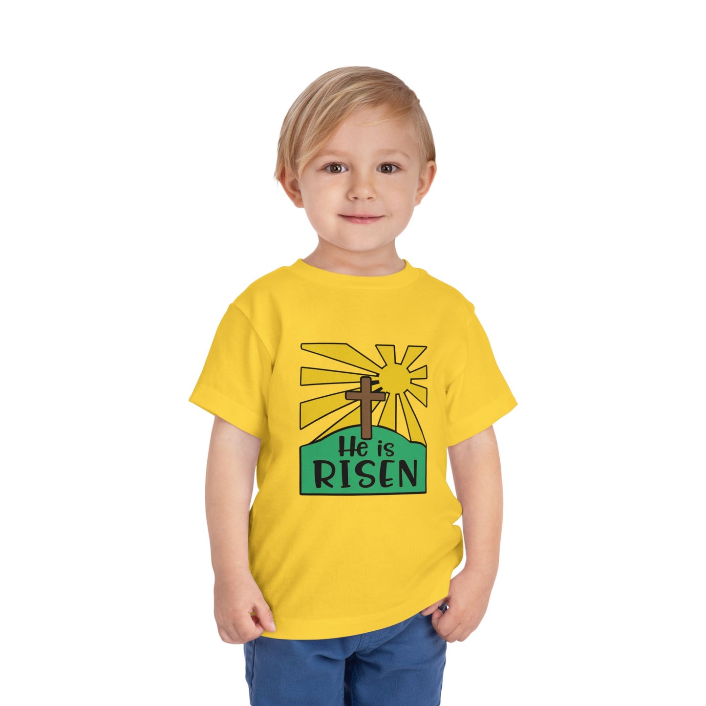 He is Risen Toddler Short Sleeve Tee