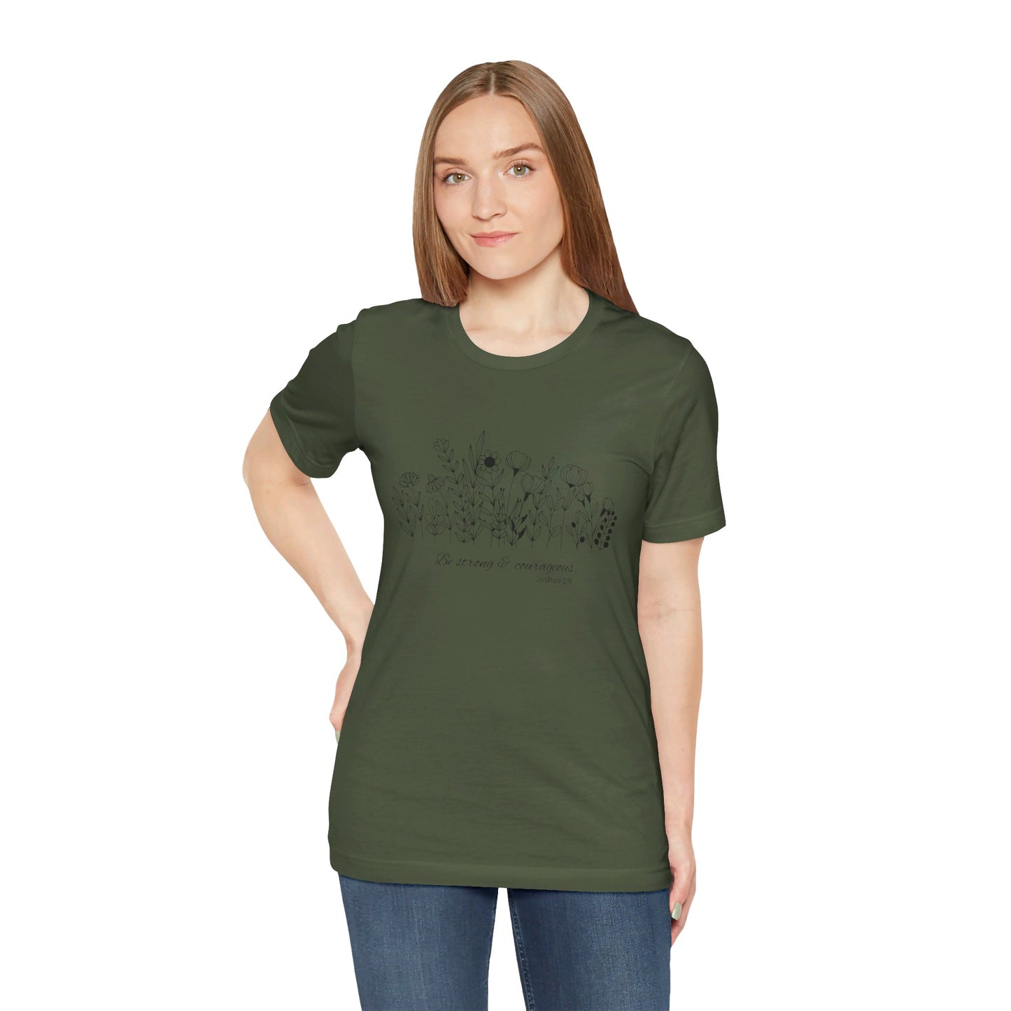 Minimalist T-Shirts, Gifts for Women, Flowers Bella Canvas, Aesthetic Tees, Floral Shirts for Women, Wild Flowers Graphic Tees Unisex