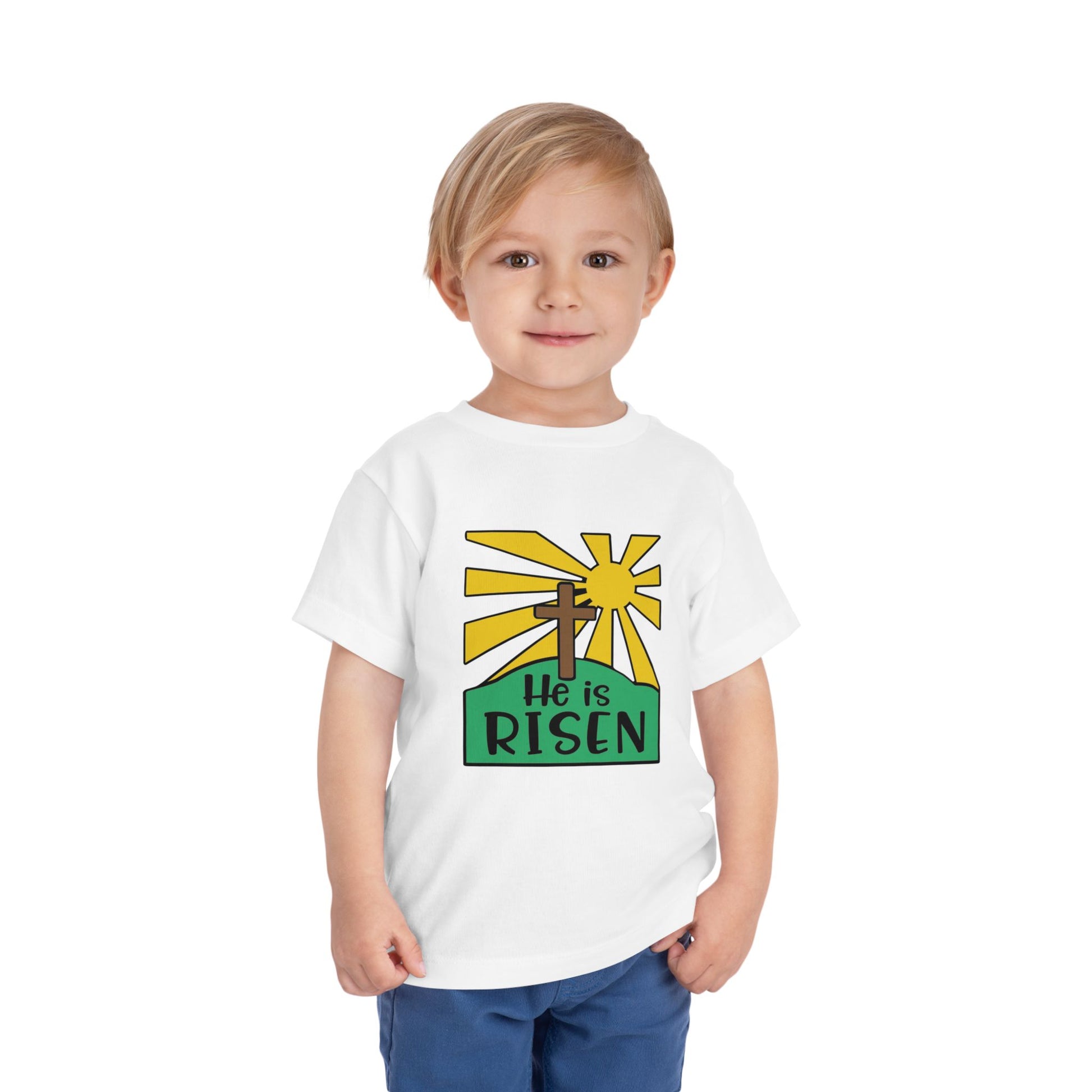 He is Risen Toddler Short Sleeve Tee