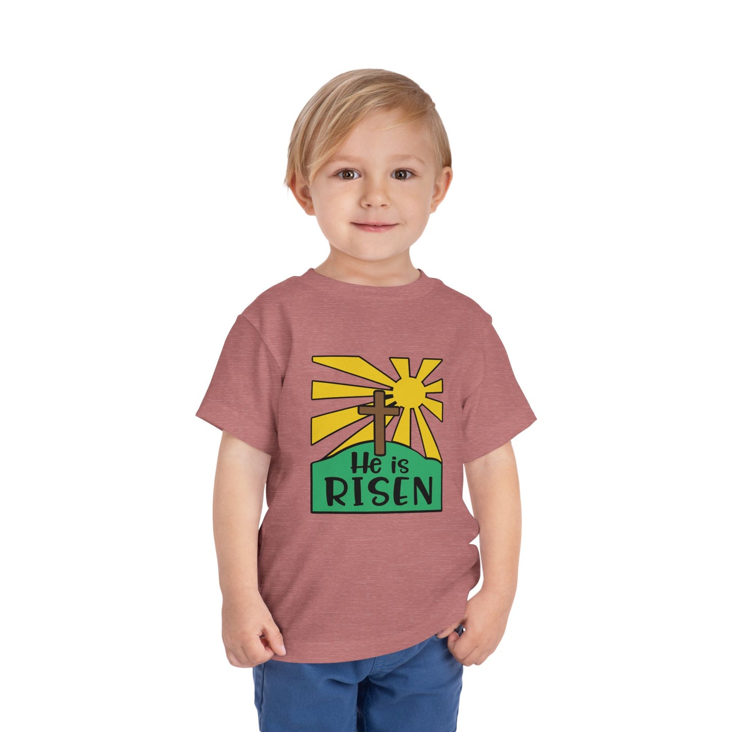 He is Risen Toddler Short Sleeve Tee