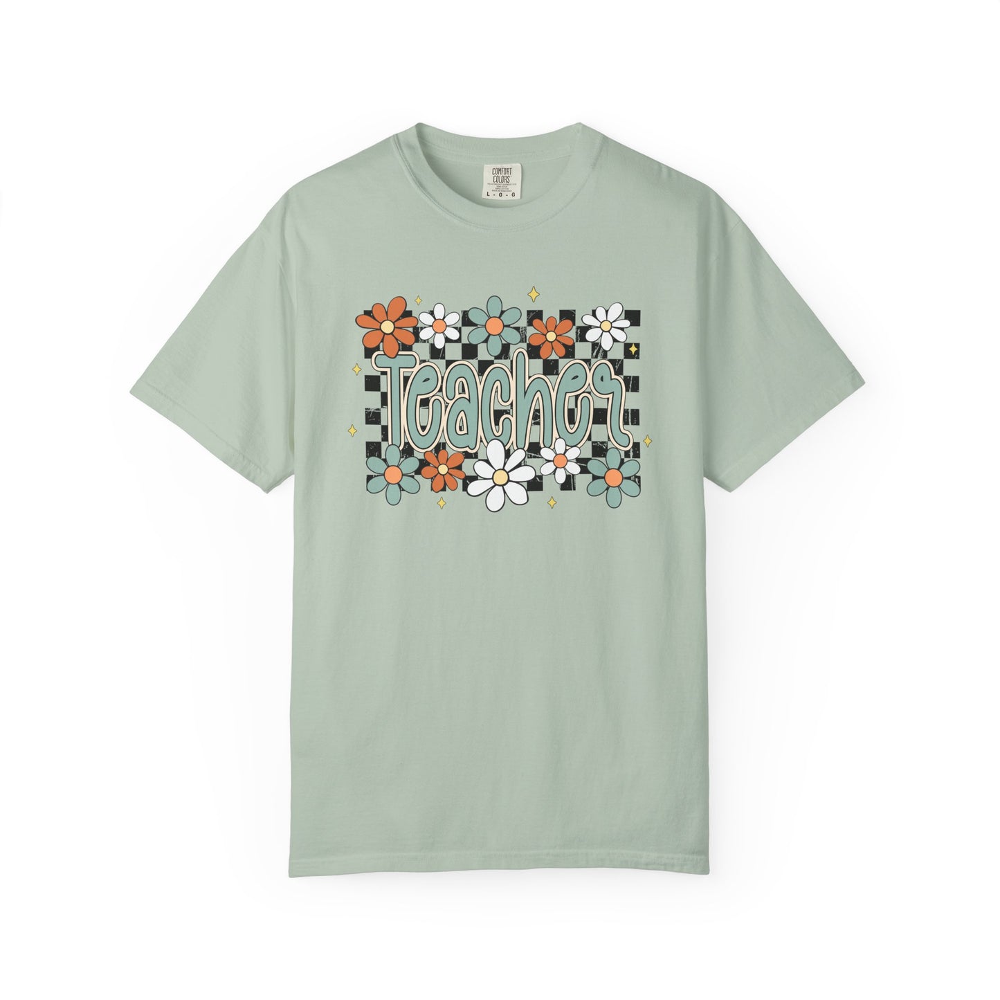 Retro Teacher Floral T-shirt, Vintage Botanical Tee, Teacher Appreciation Gift, Flower Print Shirt