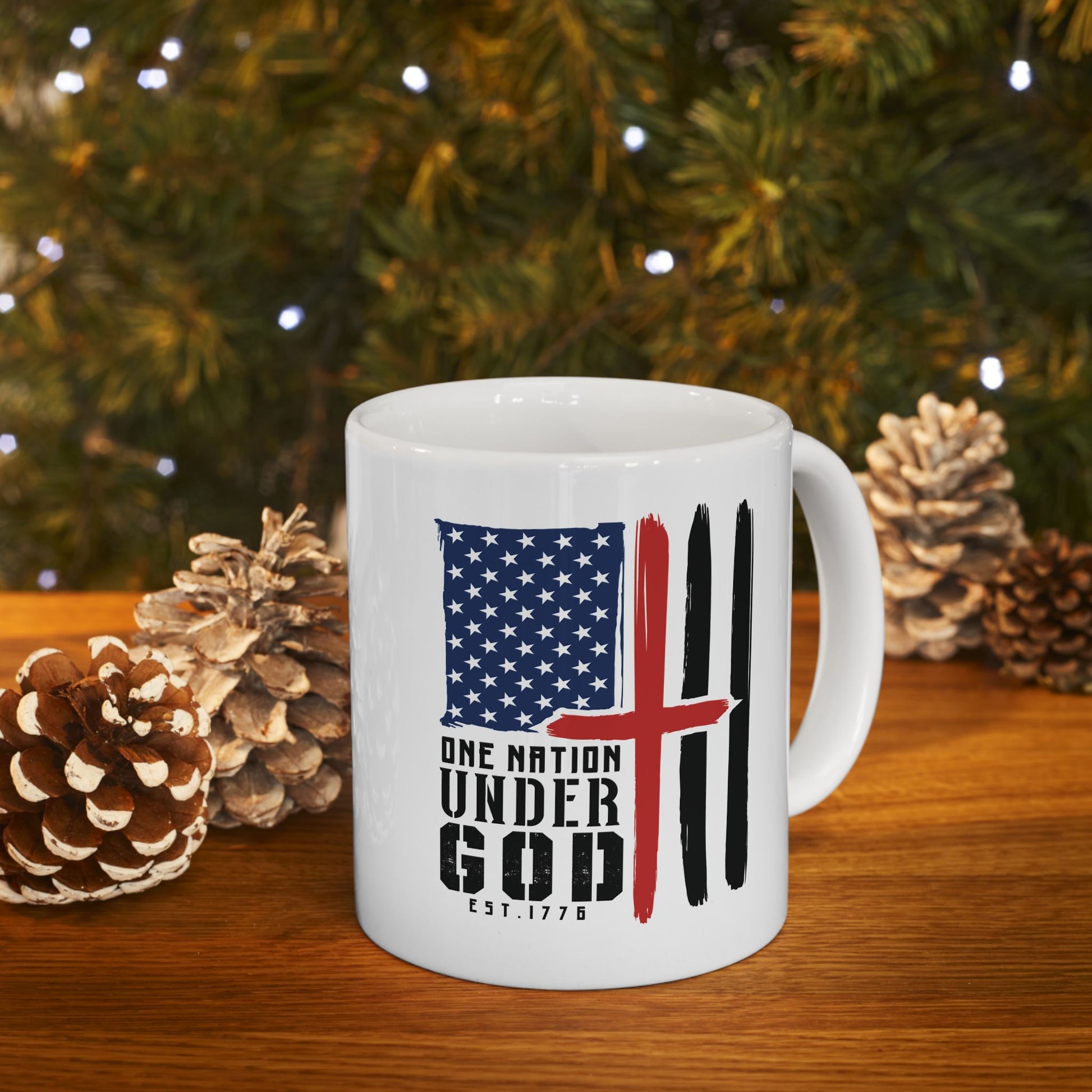 One Nation Under God Ceramic Mug, (11oz)