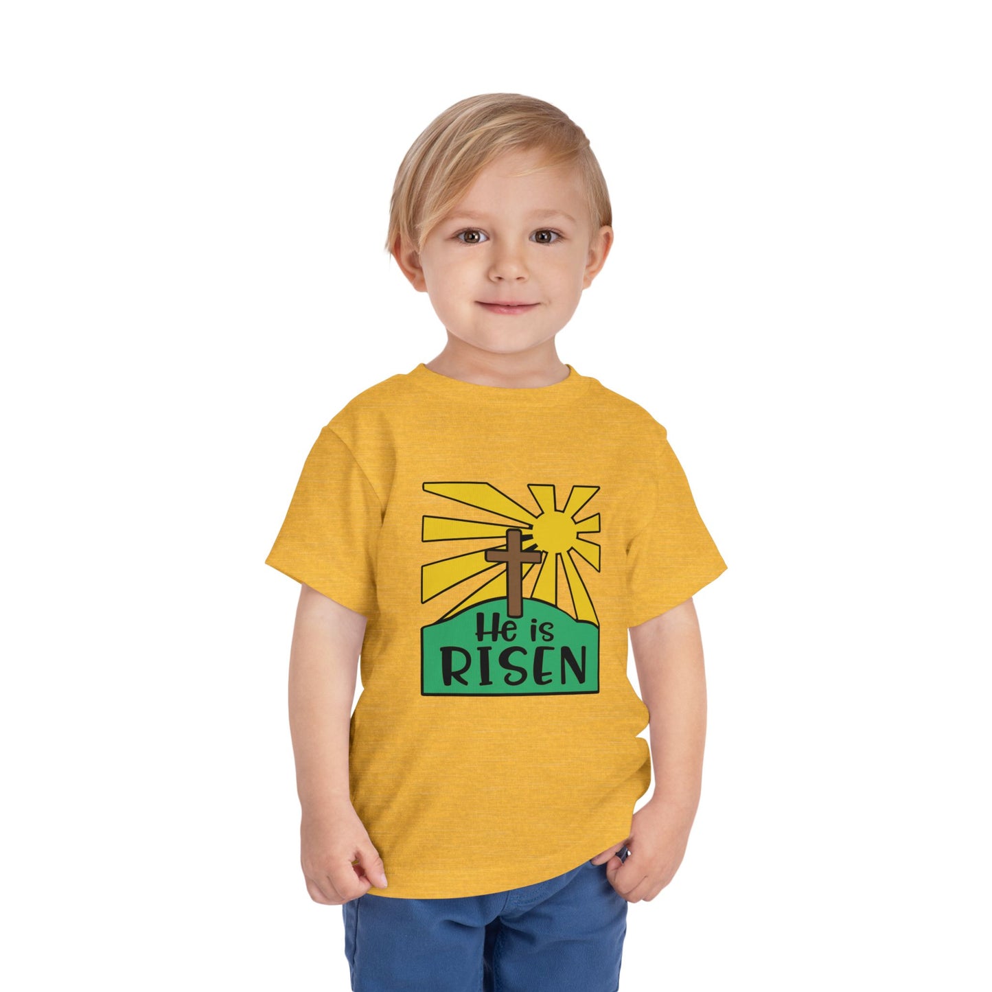He is Risen Toddler Short Sleeve Tee