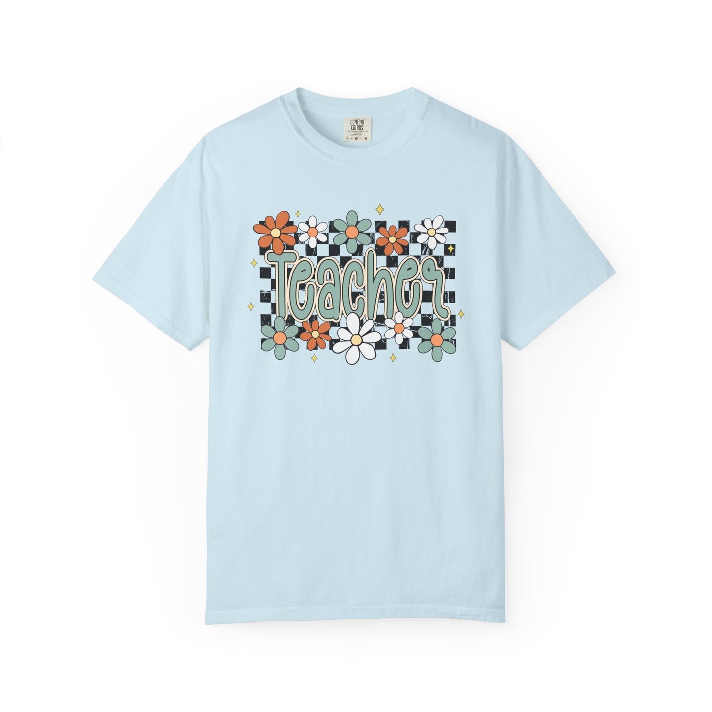 Retro Teacher Floral T-shirt, Vintage Botanical Tee, Teacher Appreciation Gift, Flower Print Shirt