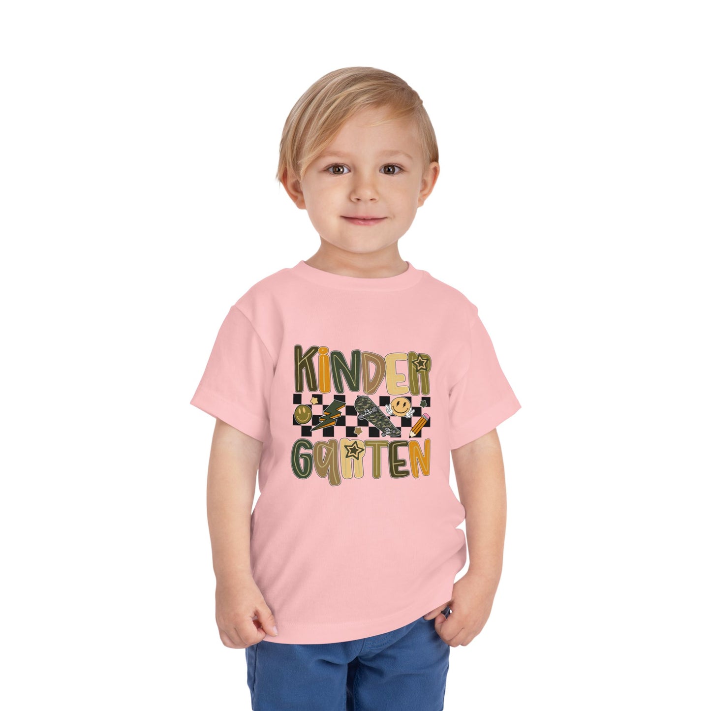 Kindergarten Vibes Toddler Tee, Cute Kids Shirt, Back to School Outfit, Fun Children’s Apparel, Birthday Gift