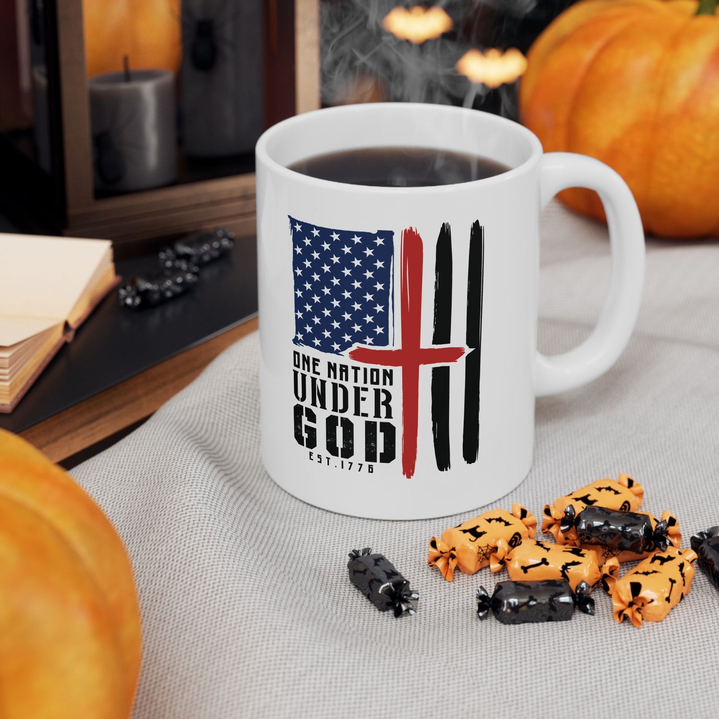 One Nation Under God Ceramic Mug, (11oz)