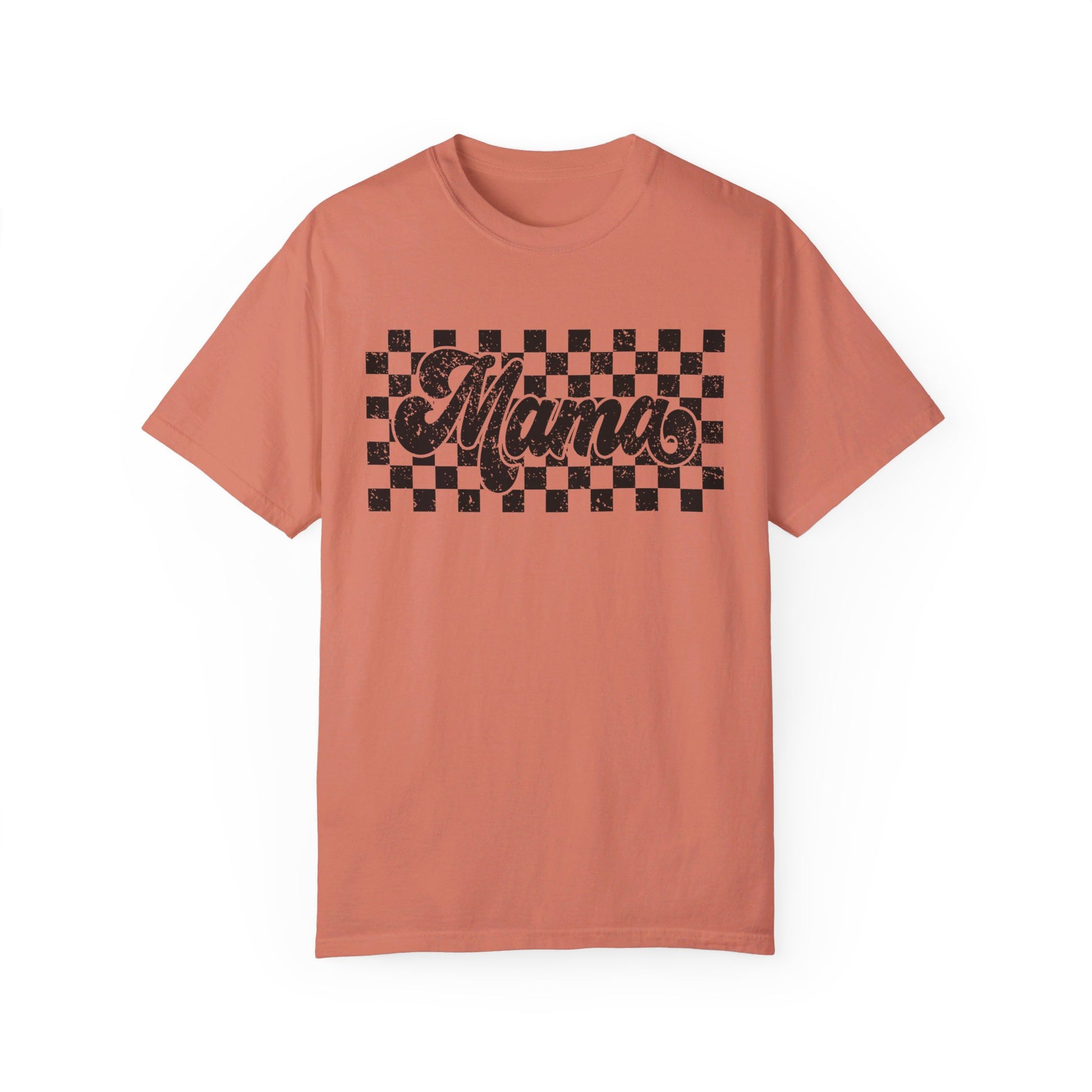 Mama Checkered Comfort Color T-Shirt