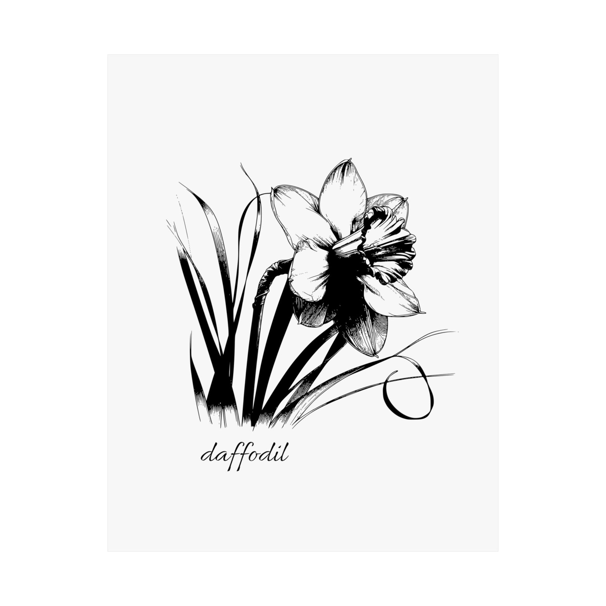 March Birth Flower Daffodil Wall Art