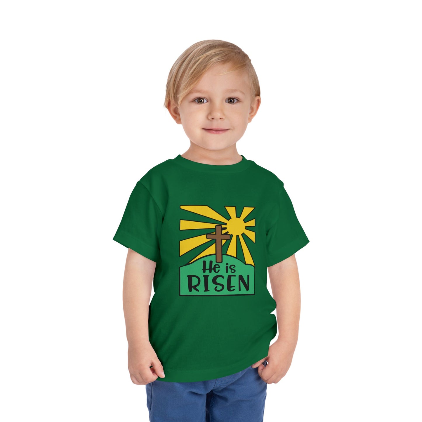 He is Risen Toddler Short Sleeve Tee