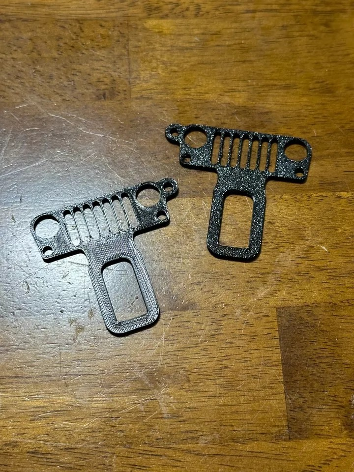 2 Universal Jeep design Car Seat Belt Clips/ keychain/smaller size