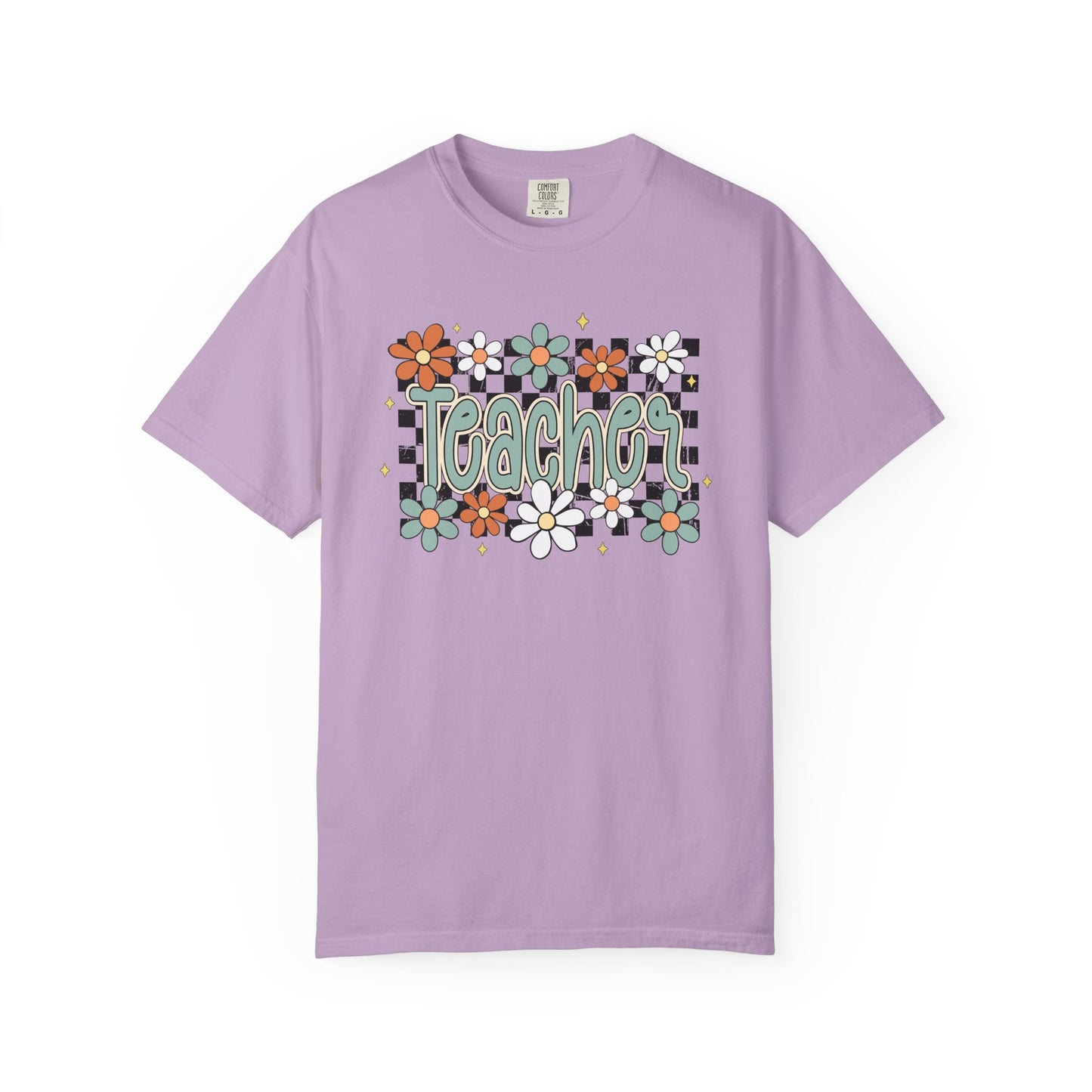 Retro Teacher Floral T-shirt, Vintage Botanical Tee, Teacher Appreciation Gift, Flower Print Shirt