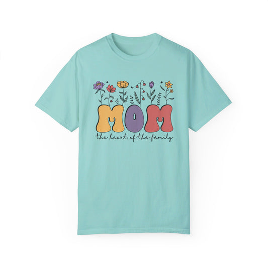 Mom the Heart of the Family Comfort Colors T-shirt