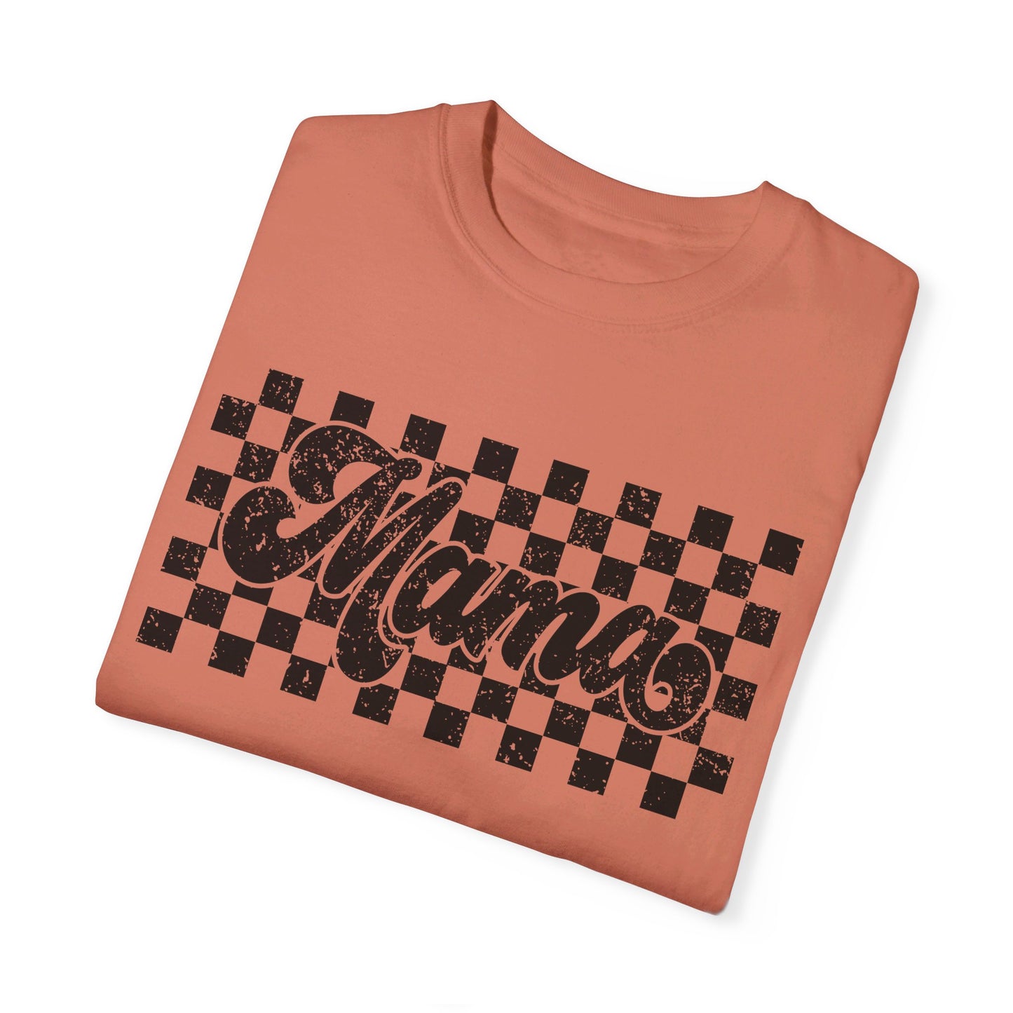 Mama Checkered Comfort Color T-Shirt