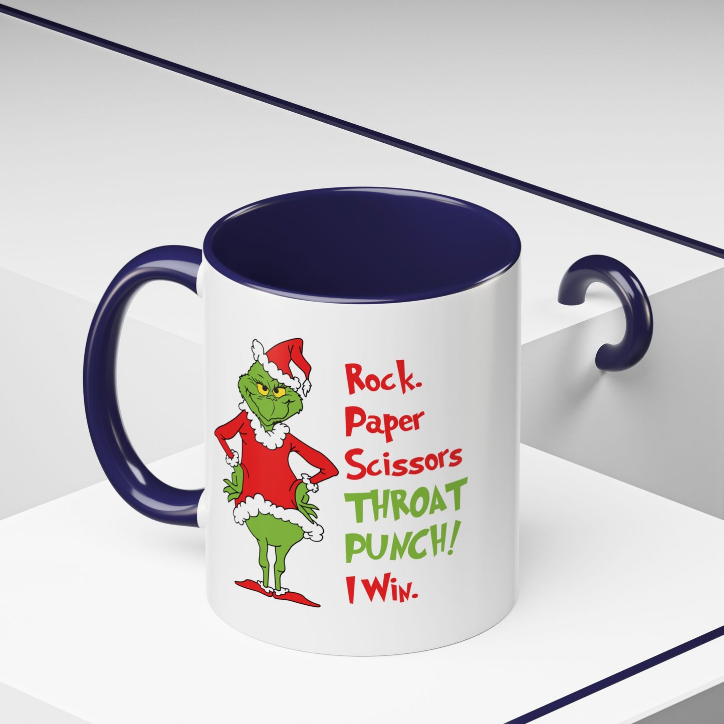 Grinch Accent Coffee Mug (11 oz) /Holiday Mug/ Holiday Coffee Mug/ Funny Holiday Mug