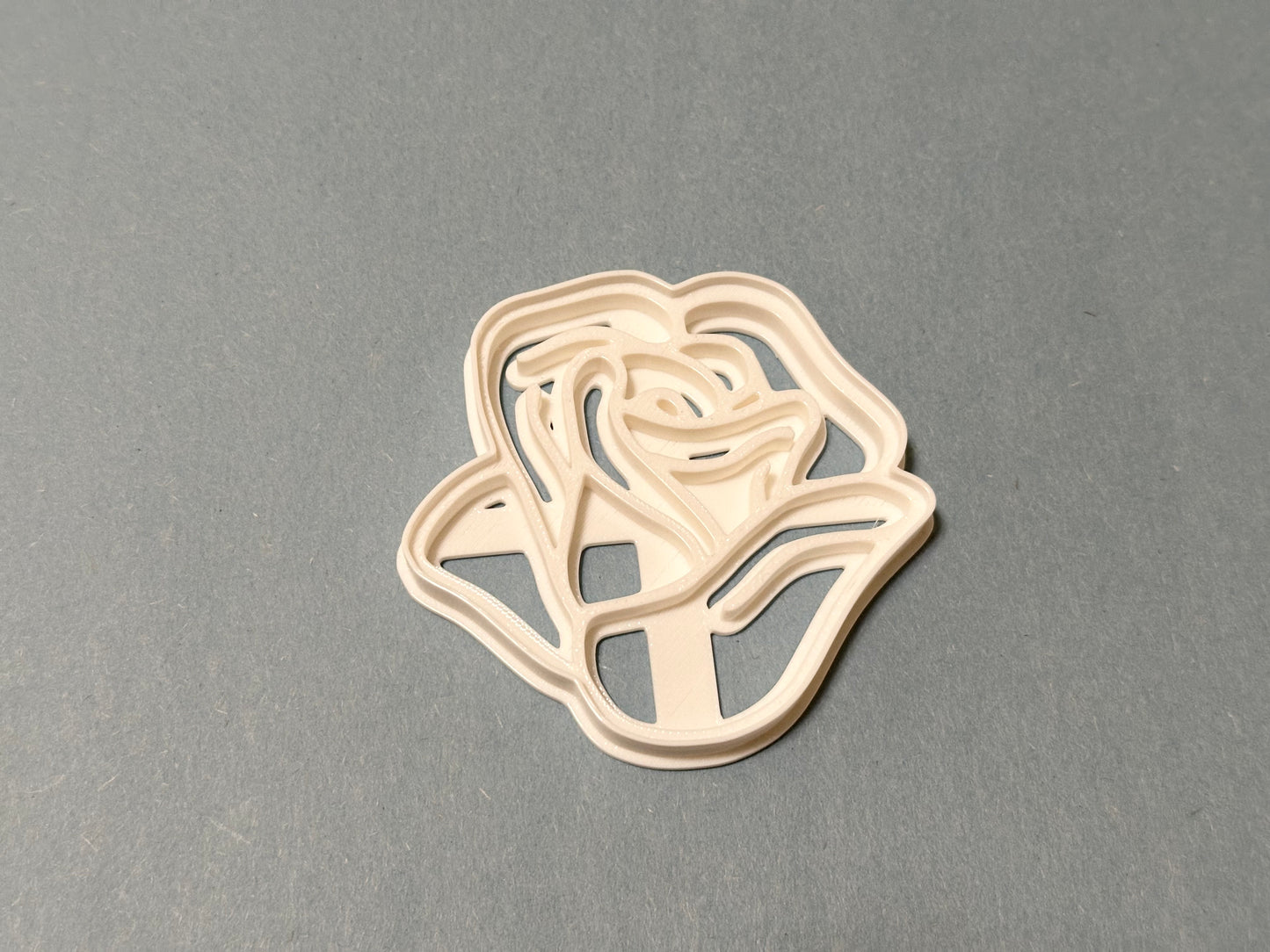 Rose cookie cutter/ stamp