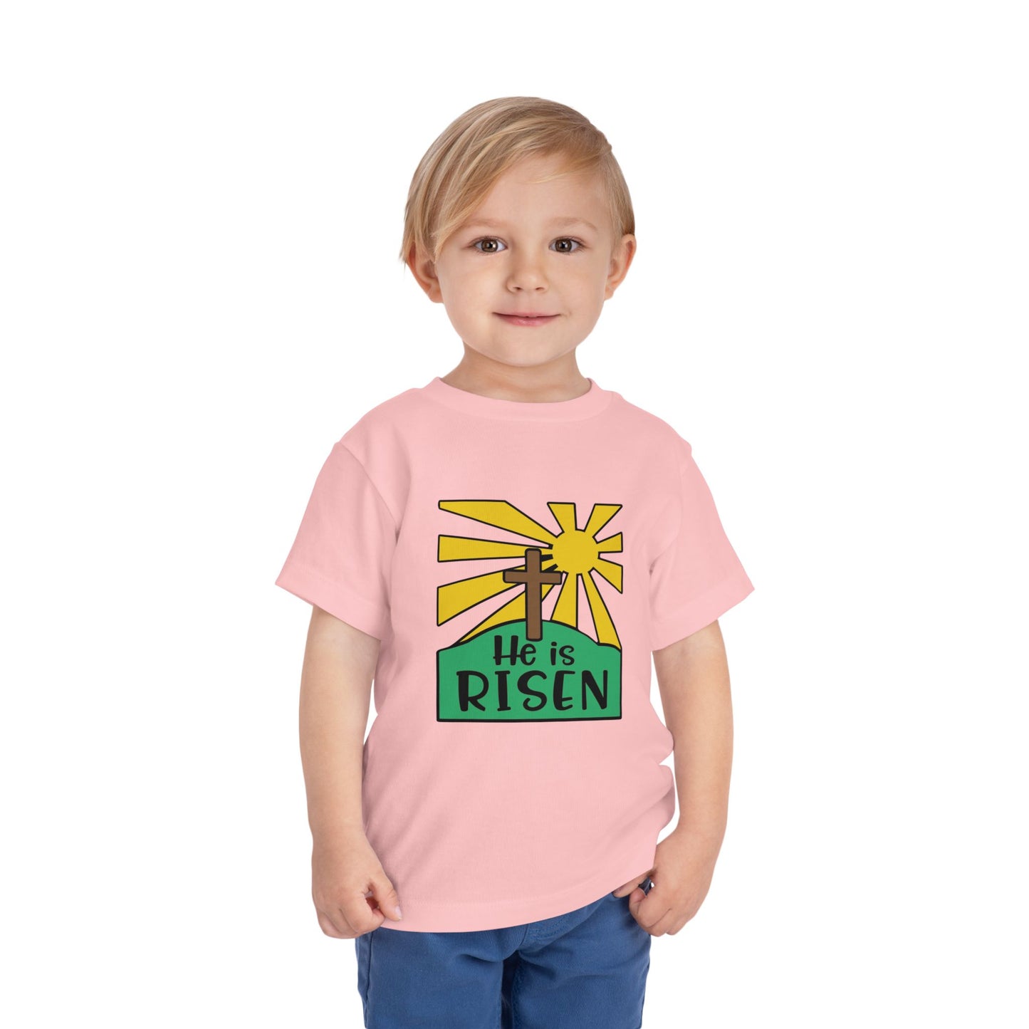 He is Risen Toddler Short Sleeve Tee