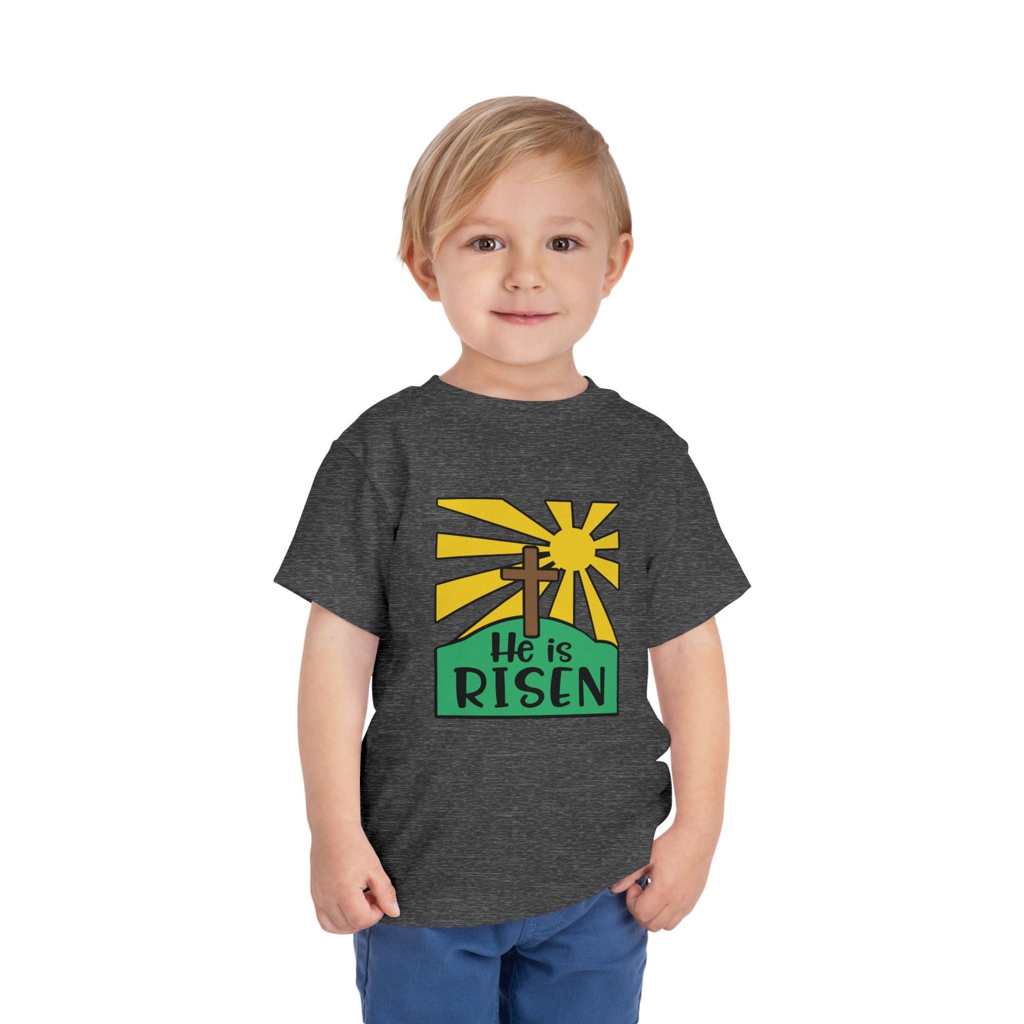 He is Risen Toddler Short Sleeve Tee