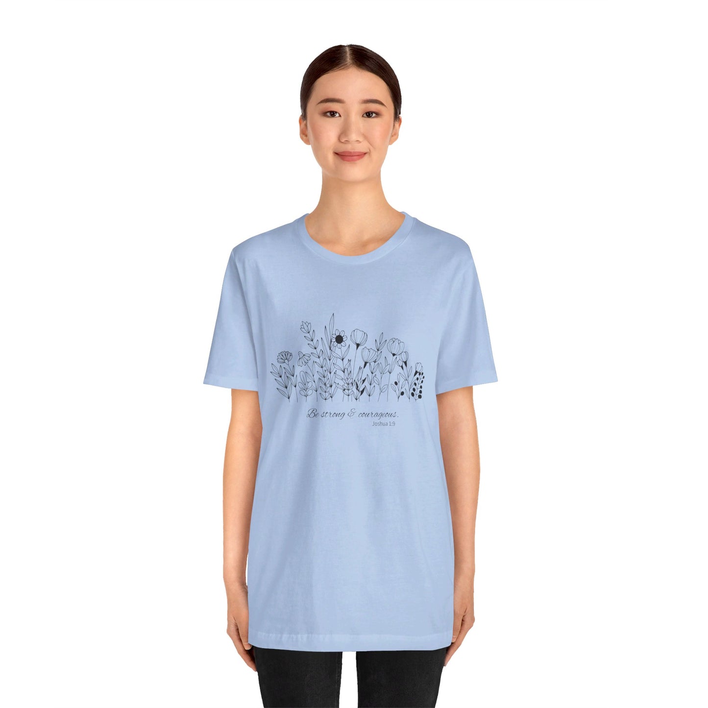 Minimalist T-Shirts, Gifts for Women, Flowers Bella Canvas, Aesthetic Tees, Floral Shirts for Women, Wild Flowers Graphic Tees Unisex