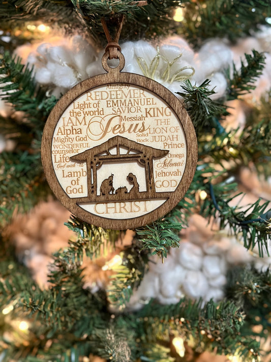 Nativity Ornament/ Christian ornament