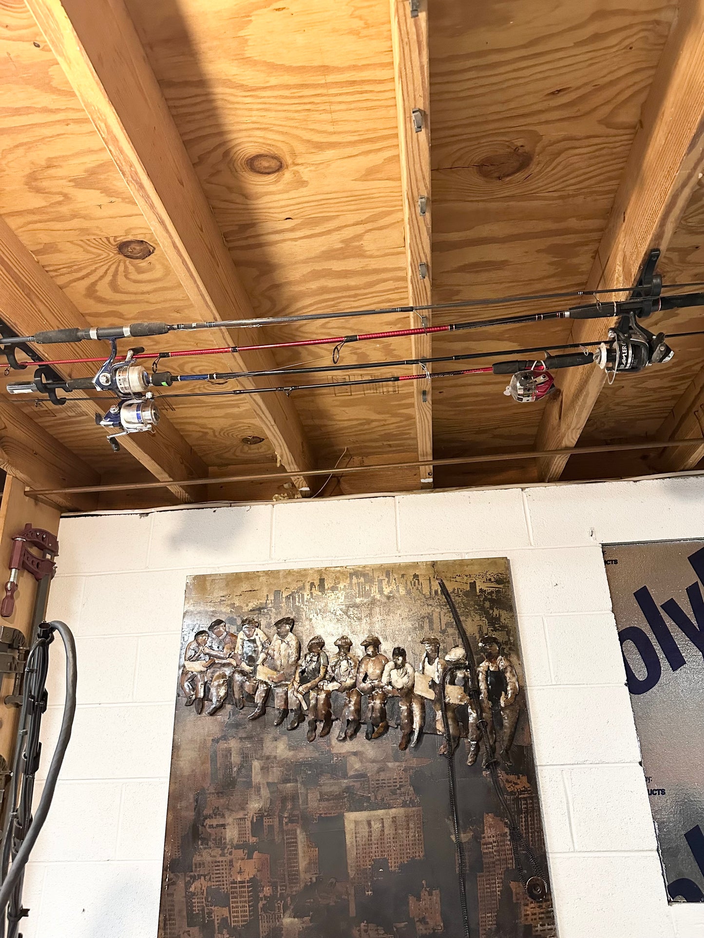 Fishing Pole Ceiling Mount/Wall Mount/Fishing Rod Wall Mount/Set of 2