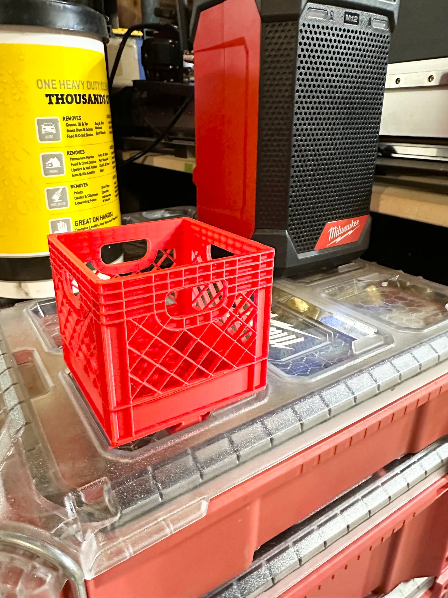 Milwaukee Packout small crate/Small Crate holder attaches to Milwaukee Packout