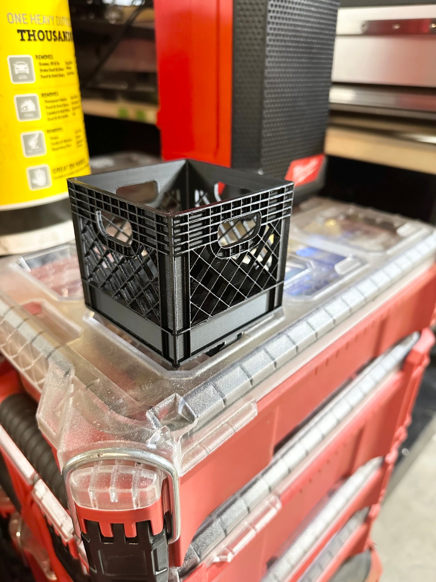 Milwaukee Packout small crate/Small Crate holder attaches to Milwaukee Packout