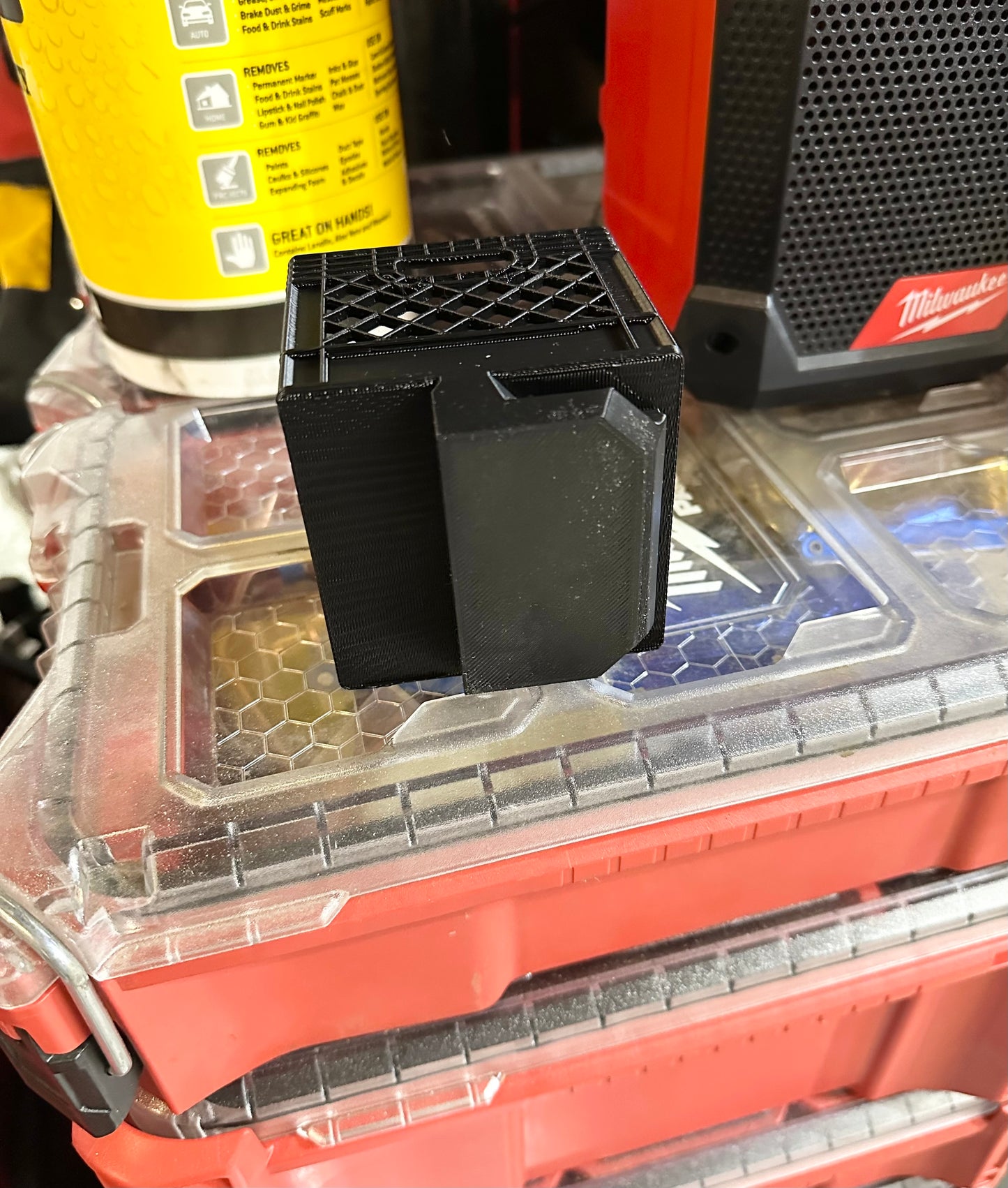 Milwaukee Packout small crate/Small Crate holder attaches to Milwaukee Packout