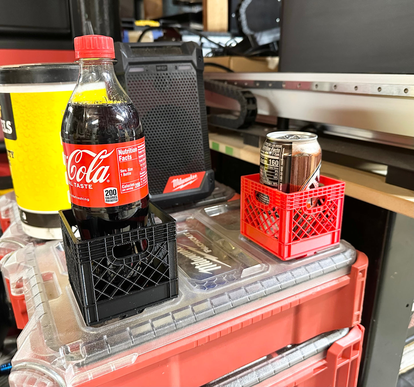 Milwaukee Packout small crate/Small Crate holder attaches to Milwaukee Packout