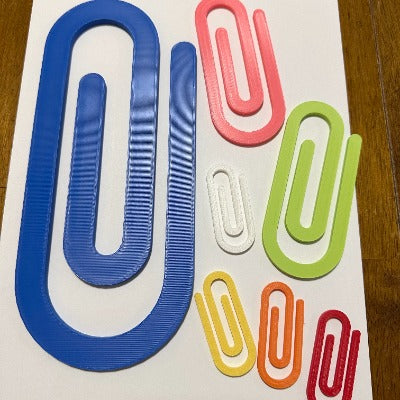 Jumbo Plastic Heavy Duty Paper Clips, Teacher Appreciation Gift, Design for Office Classroom Gift, School Supplies