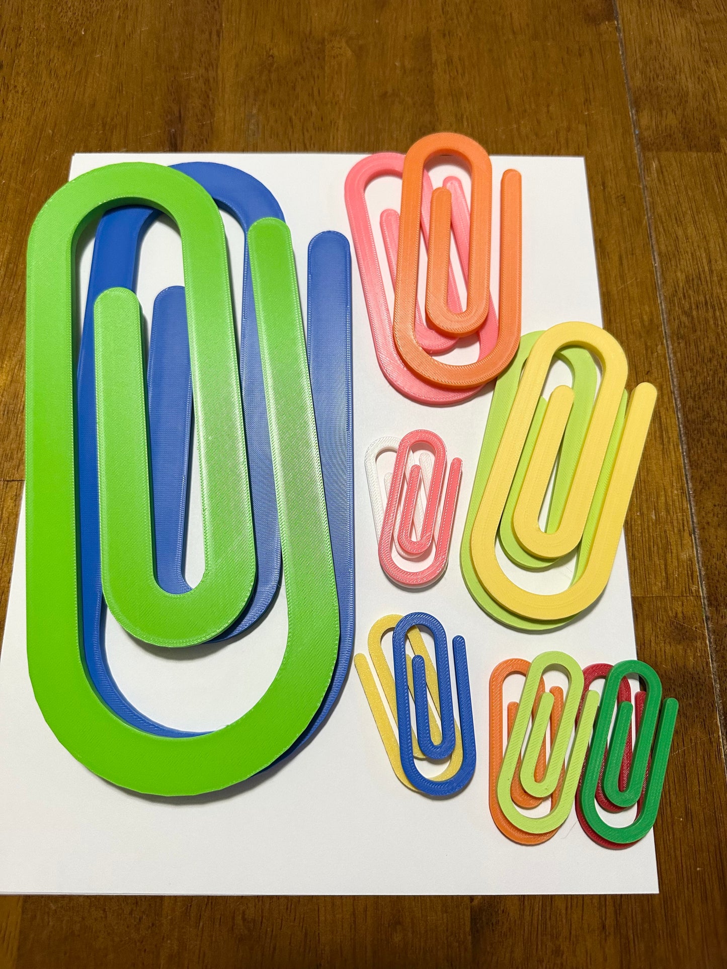 Jumbo Plastic Heavy Duty Paper Clips, Teacher Appreciation Gift, Design for Office Classroom Gift, School Supplies
