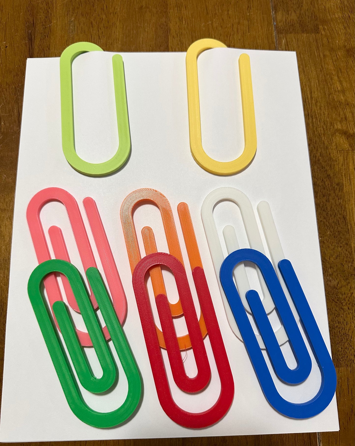 Jumbo Plastic Heavy Duty Paper Clips, Teacher Appreciation Gift, Design for Office Classroom Gift, School Supplies