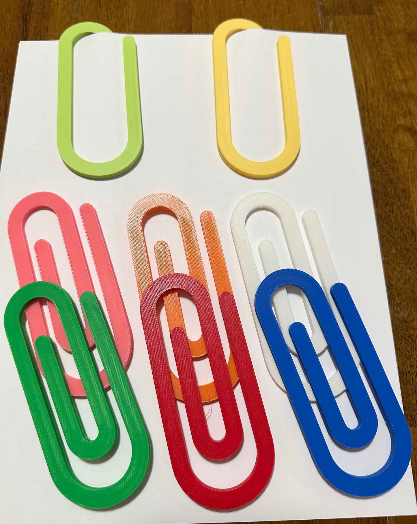 Jumbo Plastic Heavy Duty Paper Clips, Teacher Appreciation Gift, Design for Office Classroom Gift, School Supplies