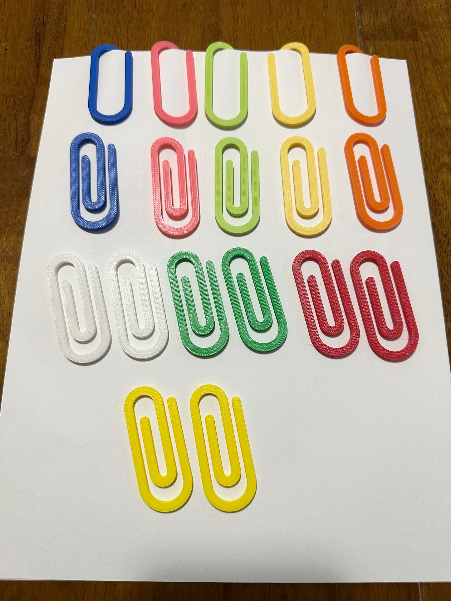 Jumbo Plastic Heavy Duty Paper Clips, Teacher Appreciation Gift, Design for Office Classroom Gift, School Supplies